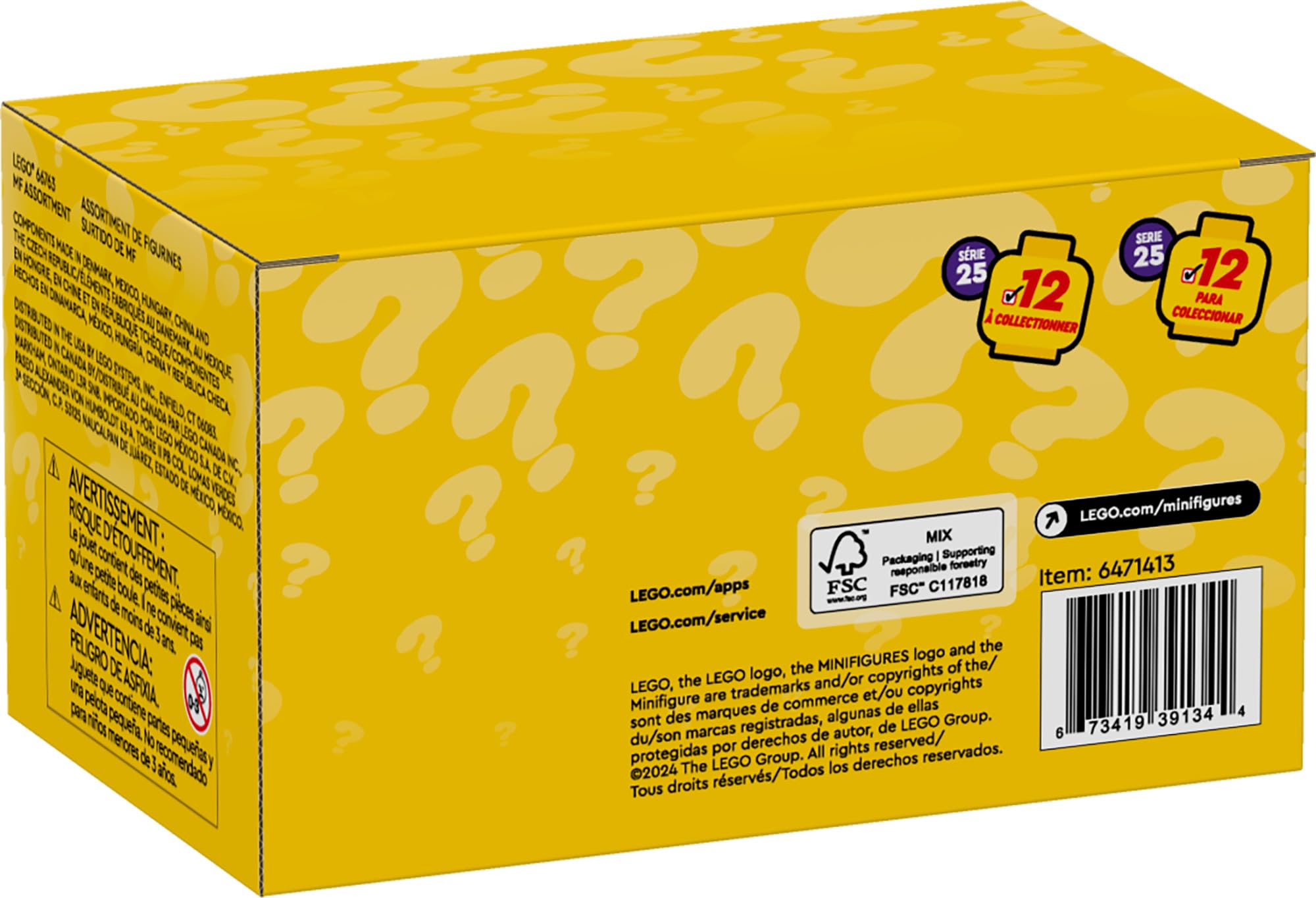 Foto 7 pulgar | Paquete De 6 Minifiguras Lego Series 25 Con 6 Sorpresas Para Mayores De 5 Años - Venta Internacional.