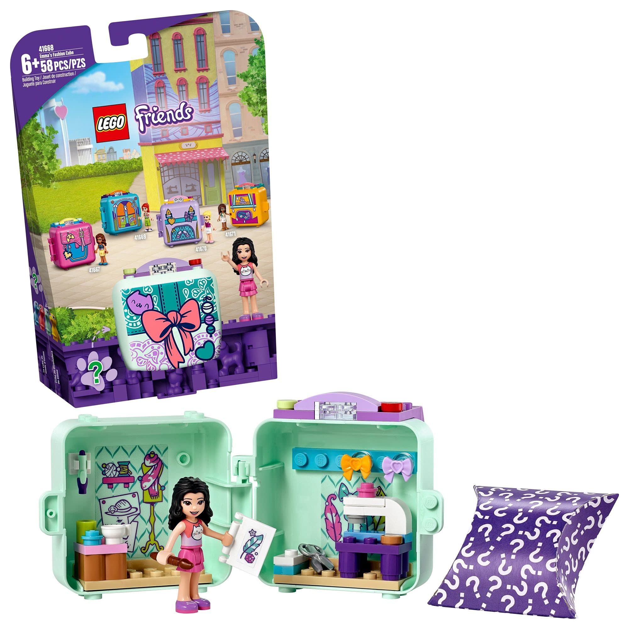 Kit De Construcción Lego Friends Emma's Fashion Cube 41668 - Venta Internacional.