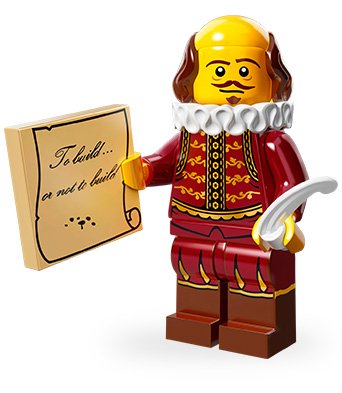 Figura Lego La Película De Lego William Shakespeare Loose - Venta Internacional.