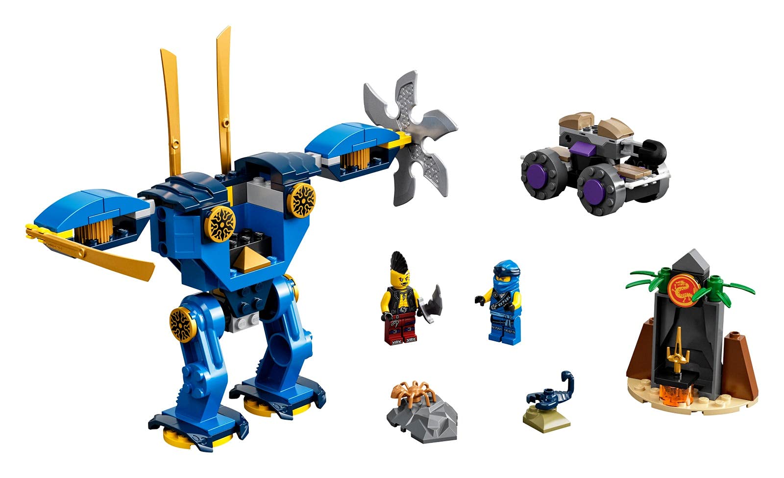 Foto 4 pulgar | Juguete Lego Ninjago Electromech Con Armas Y Espada De Jade - Venta Internacional.