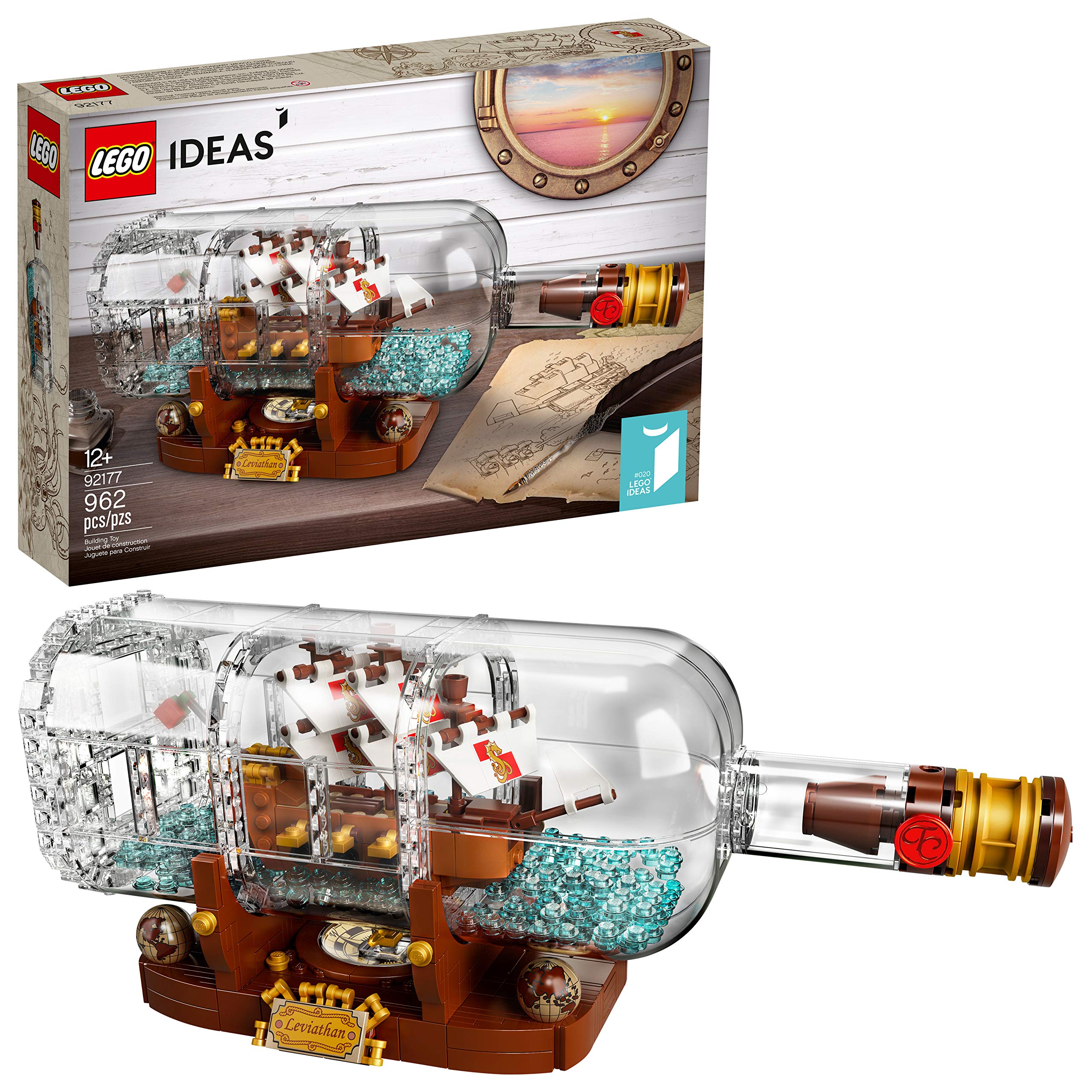 Kit De Construcción Lego Ideas Ship In A Bottle 92177 Para Adultos - Venta Internacional.