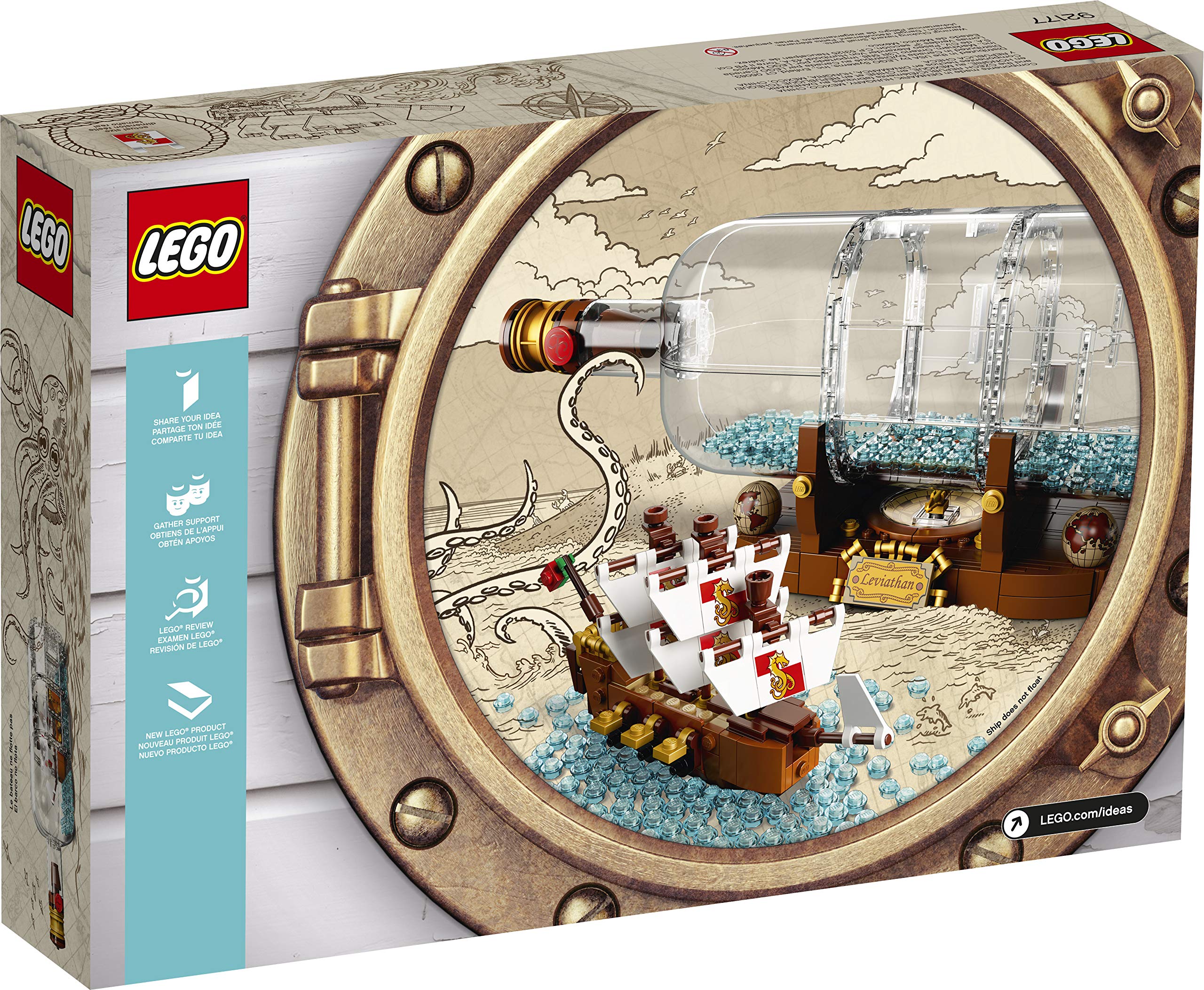 Foto 6 pulgar | Kit De Construcción Lego Ideas Ship In A Bottle 92177 Para Adultos - Venta Internacional.