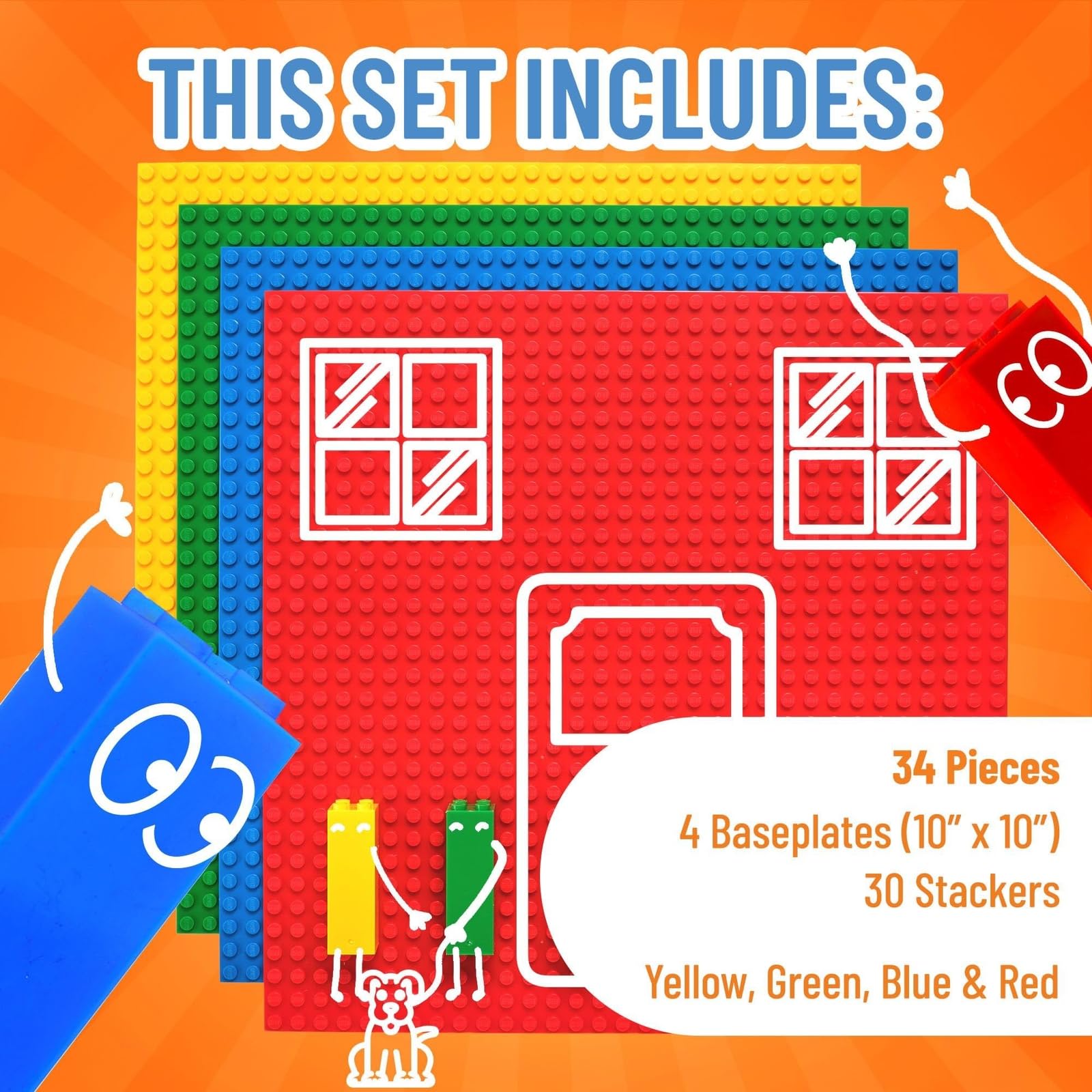 Foto 4 pulgar | Placas Base Strictly Briks Compatibles Con Lego 4, Paquete De 25 X 25 Cm - Venta Internacional.