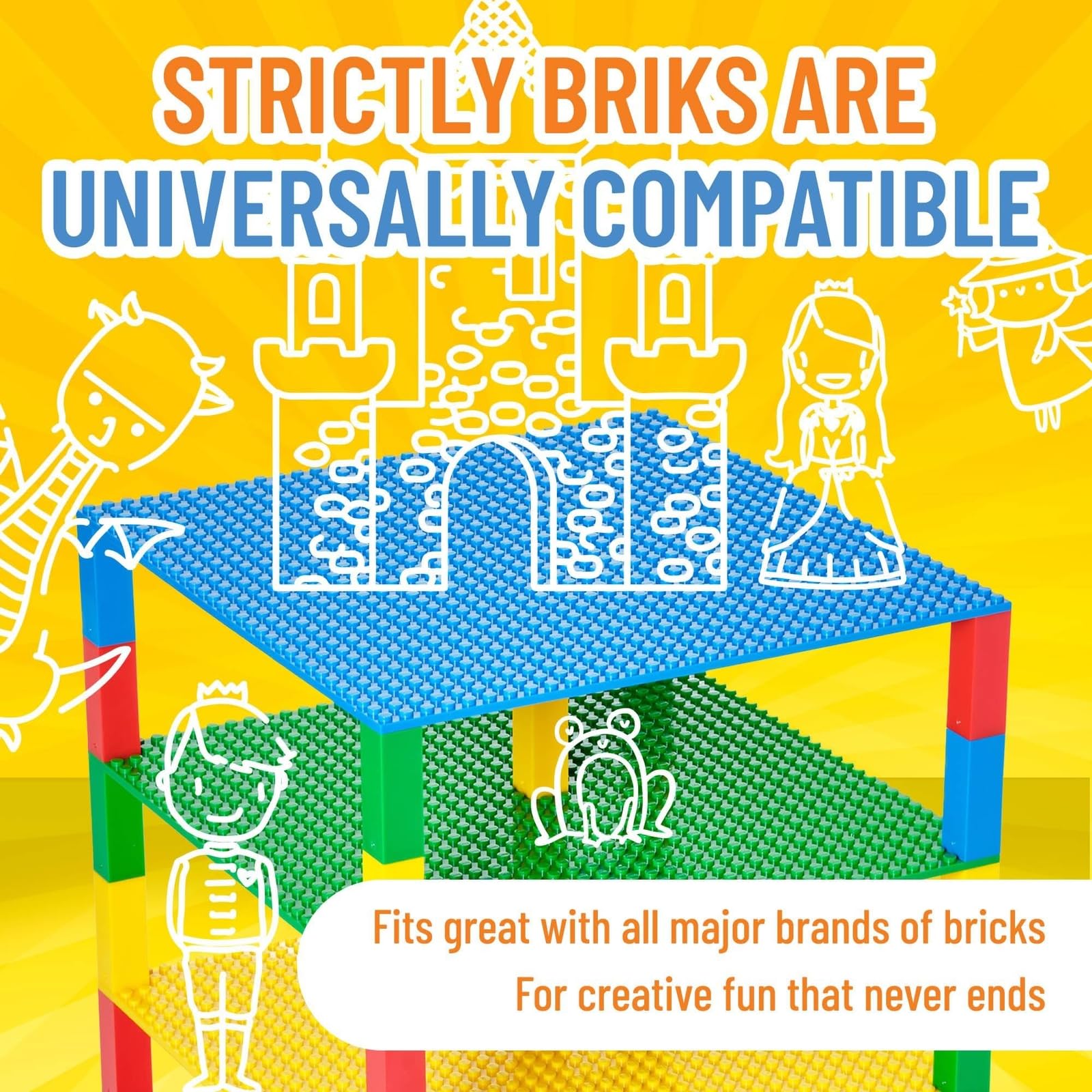 Foto 5 pulgar | Placas Base Strictly Briks Compatibles Con Lego 4, Paquete De 25 X 25 Cm - Venta Internacional.