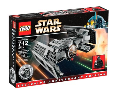 Foto 2 | Juguete De Construcción Lego Star Wars Darth Vader's Tie Fighter 8017 - Venta Internacional.