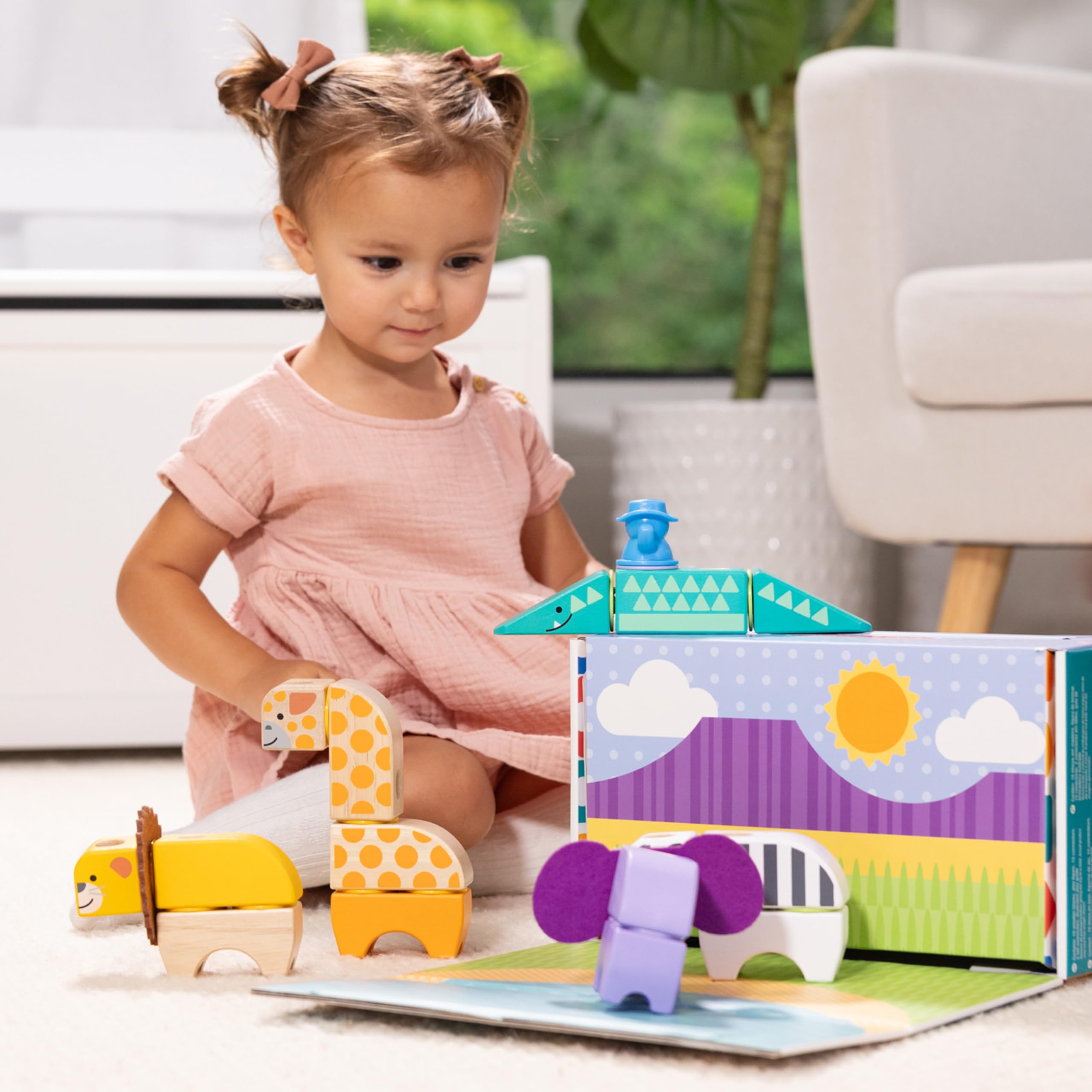 Foto 2 | Bloques De Construcción De Juguetes Melissa & Doug Blockables™ Safari, 34 Unidades - Venta Internacional.