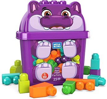 Foto 1 | Mega Bloks Animal Tina Con Bloques (hipopótamo) - Venta Internacional.