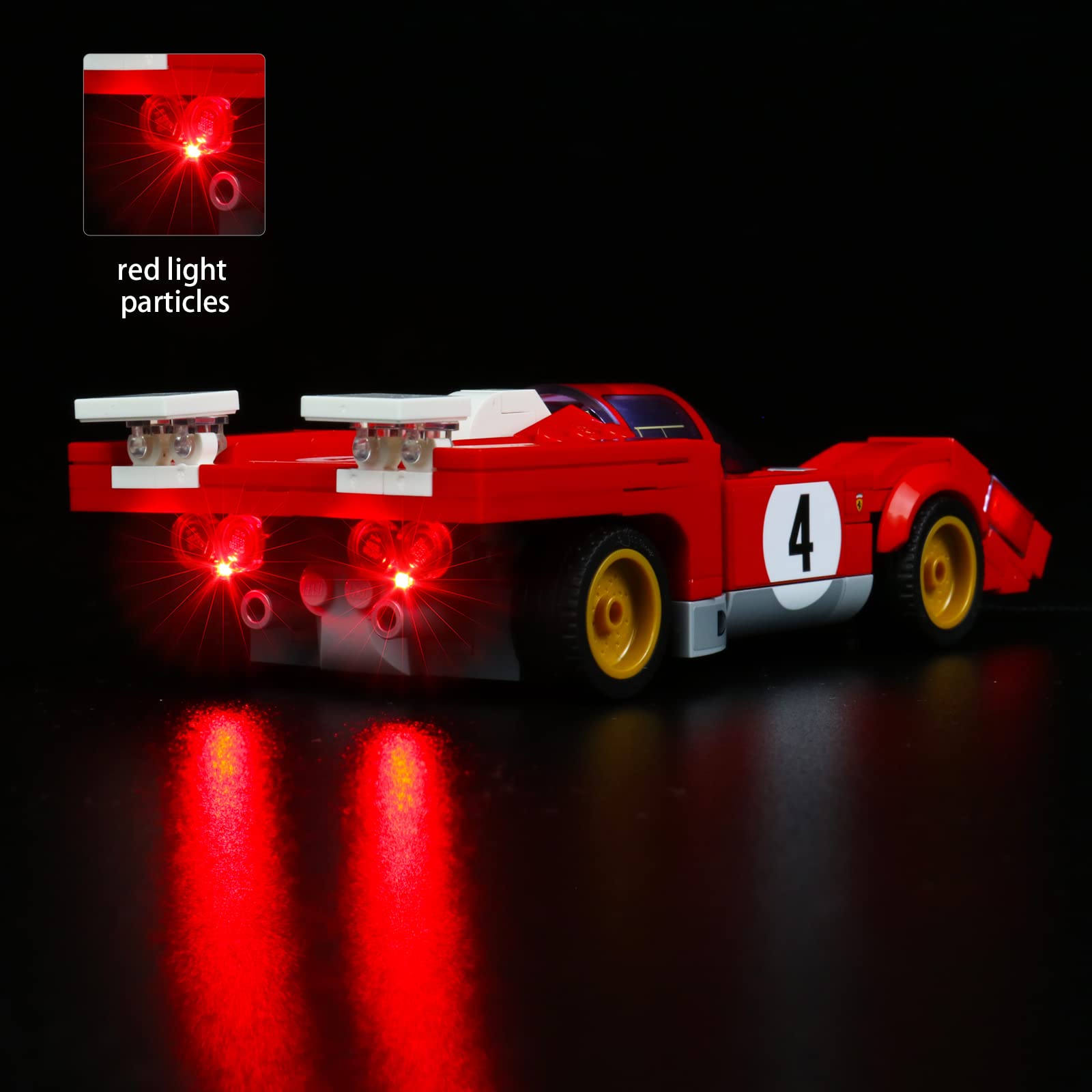 Foto 3 | Kit De Construcción De Juguetes Lego Speed Champions Ferrari 76906 Con Luz Led - Venta Internacional.