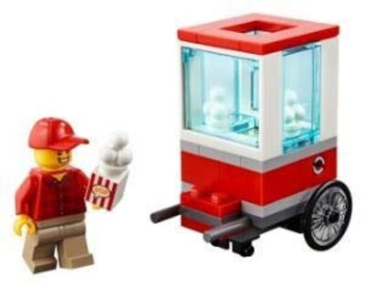 Foto 2 | Carrito De Palomitas De Juguete Lego (30364) Con 43 Piezas - Venta Internacional.