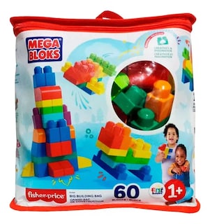 Foto 1 | Juguete Mega Bloks Clásica Bolsa De 60 Pieza