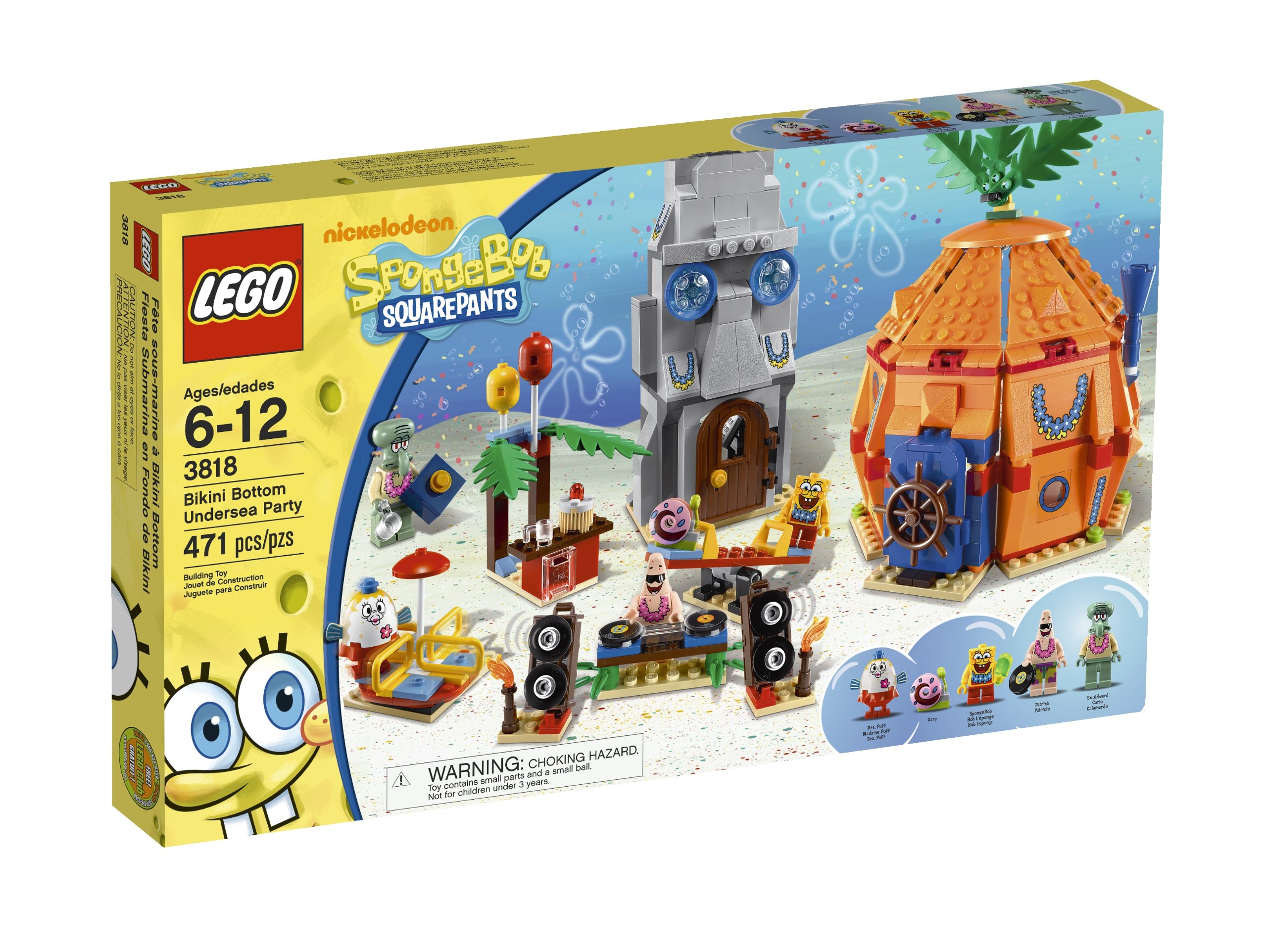Braguita De Bikini Lego De Bob Esponja De Juguete Para Fiesta Submarina 3818 - Venta Internacional.