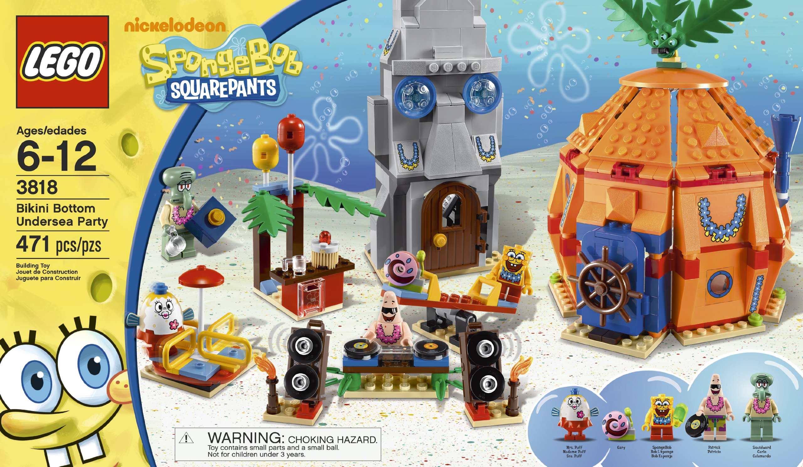 Foto 4 pulgar | Braguita De Bikini Lego De Bob Esponja De Juguete Para Fiesta Submarina 3818 - Venta Internacional.