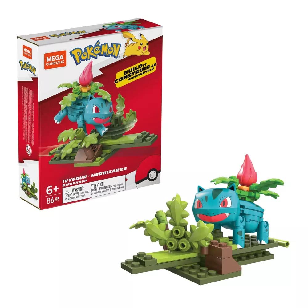 Foto 2 pulgar | Set De Construcción Mega Construx Pokémon Ivysaur Con 86 Piezas - Venta Internacional.