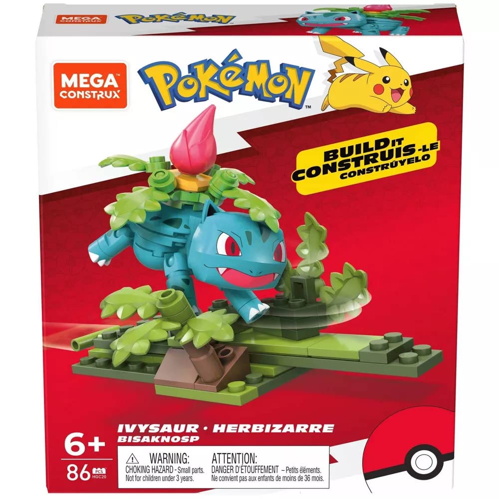 Foto 7 pulgar | Set De Construcción Mega Construx Pokémon Ivysaur Con 86 Piezas - Venta Internacional.