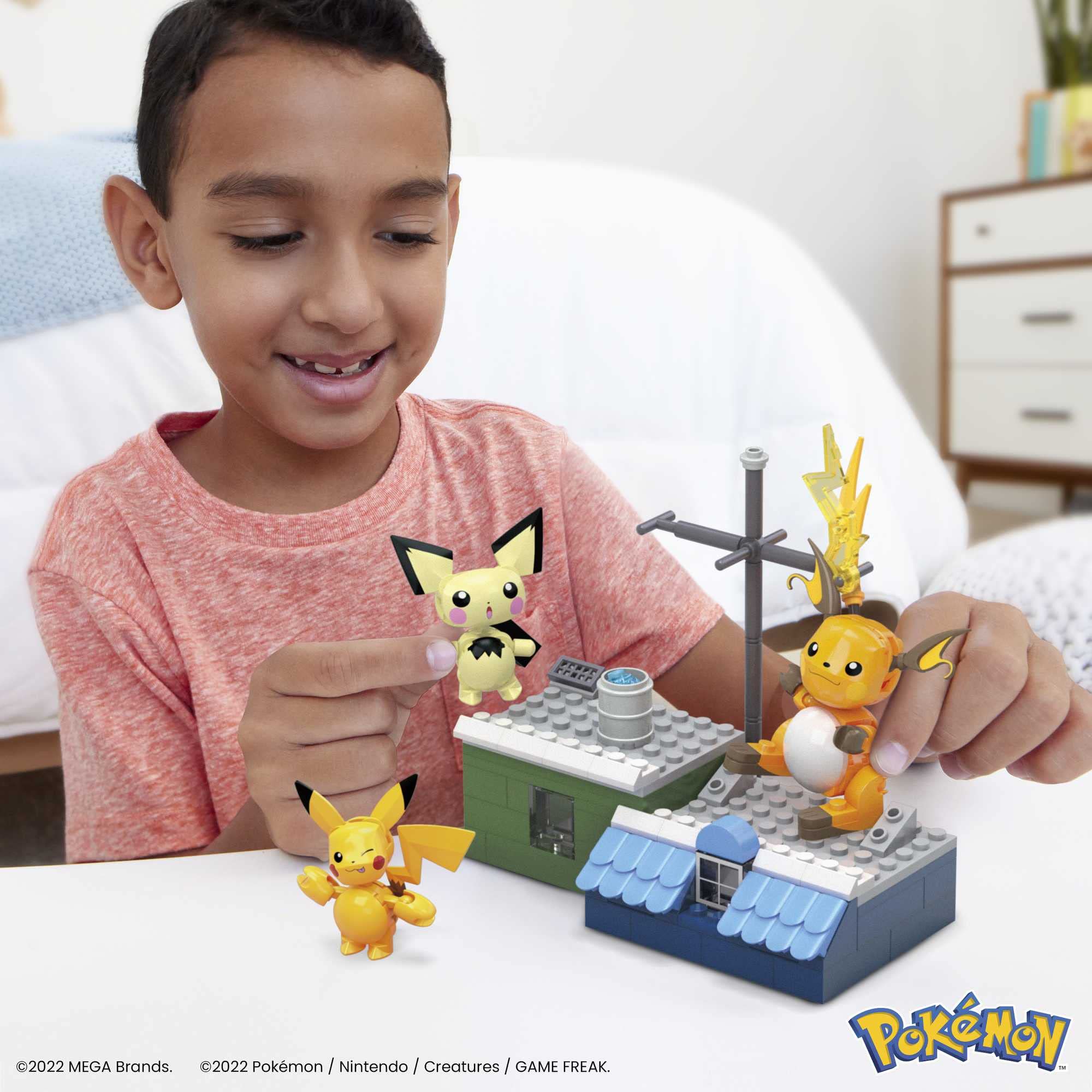 Foto 3 pulgar | Set De Construcción Mega Pokémon Pikachu Evolution Con 160 Piezas - Venta Internacional.