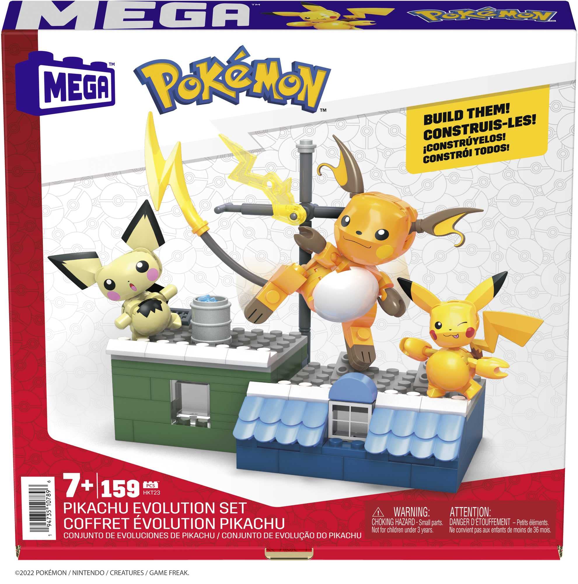 Foto 8 pulgar | Set De Construcción Mega Pokémon Pikachu Evolution Con 160 Piezas - Venta Internacional.
