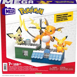 Foto 7 | Set De Construcción Mega Pokémon Pikachu Evolution Con 160 Piezas - Venta Internacional.