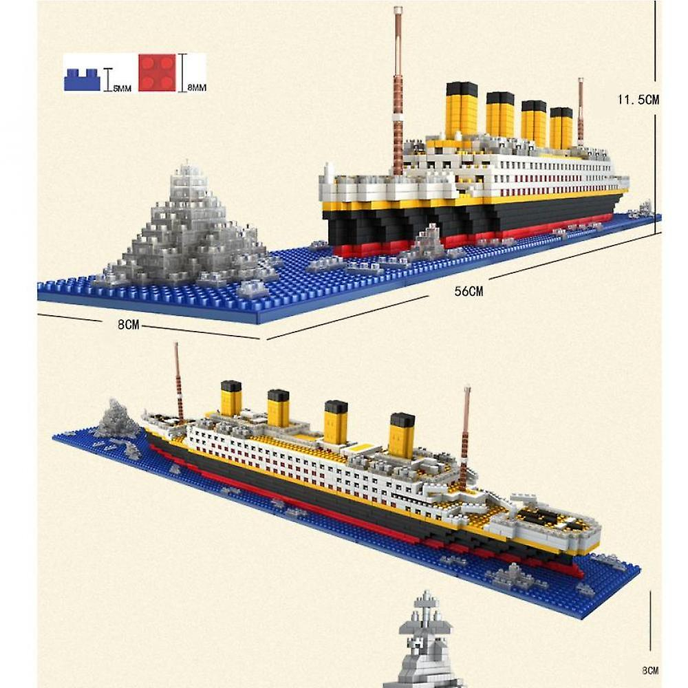 Foto 3 pulgar | Juego De Bloques De Construcción Titanic Modelo 1860 Piezas Para Adultos Y Niños - Venta Internacional.