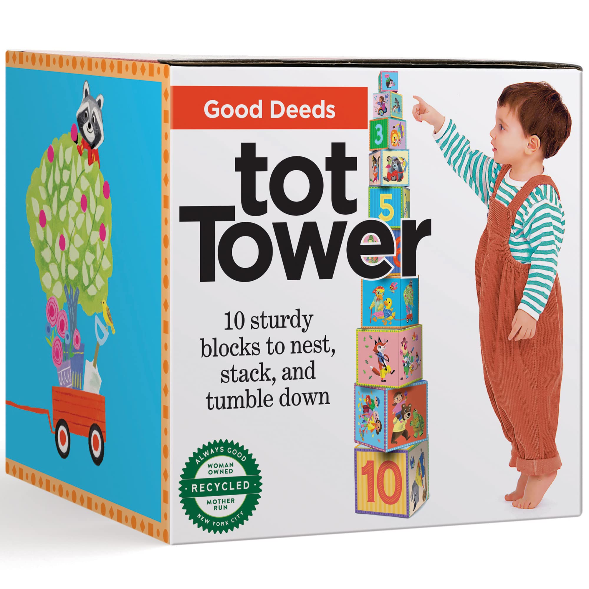 Foto 2 pulgar | Bloques Apilables Eeboo Good Deeds Tot Tower Durante Más De 2 Años - Venta Internacional.