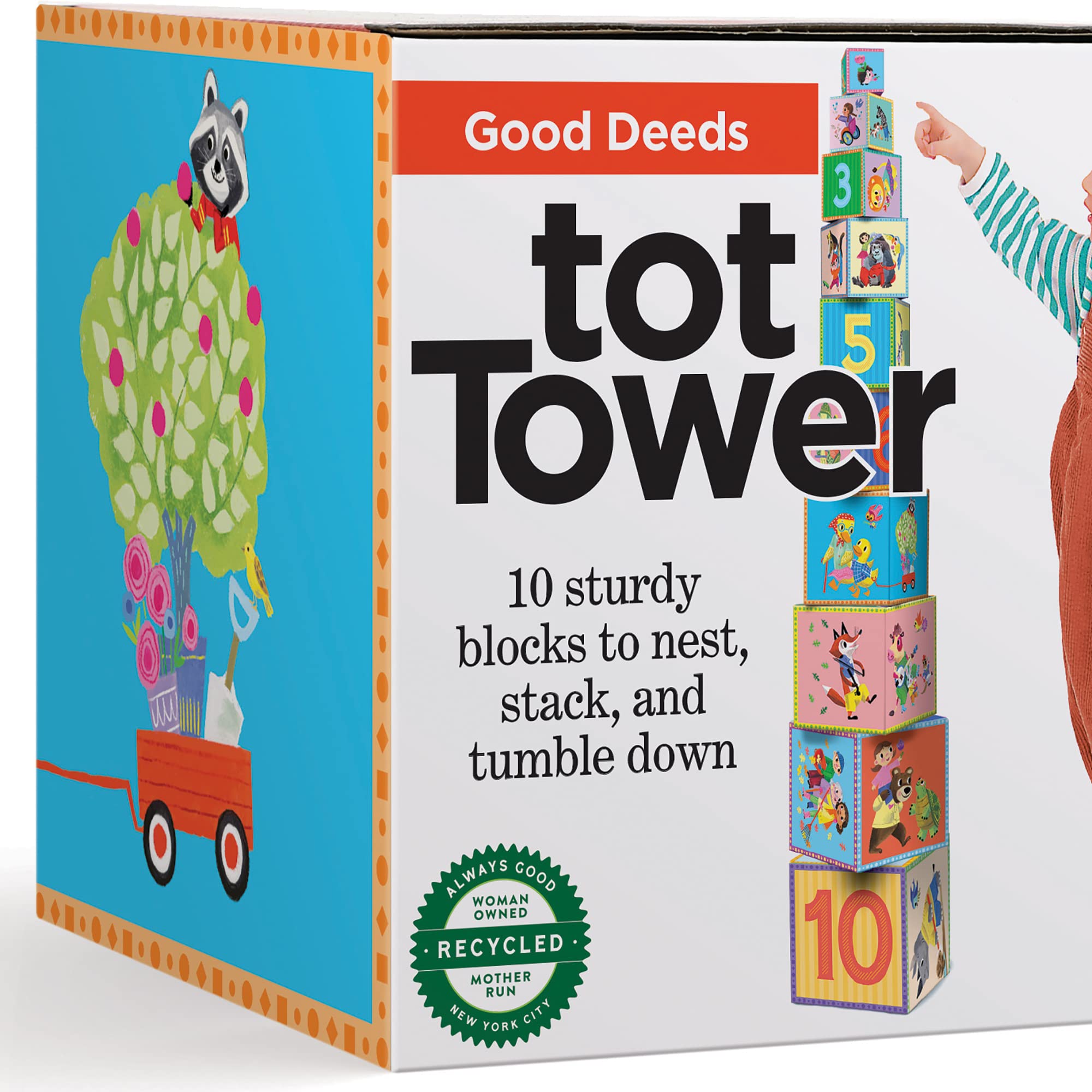 Foto 6 pulgar | Bloques Apilables Eeboo Good Deeds Tot Tower Durante Más De 2 Años - Venta Internacional.