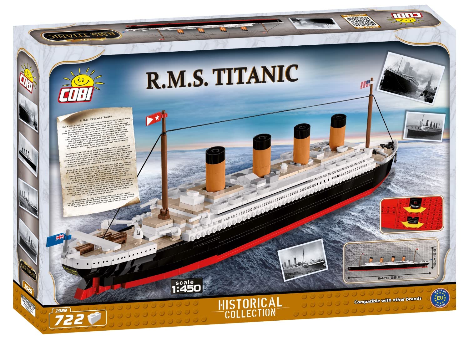 Foto 8 pulgar | Building Blocks Colección Histórica Cobi R.m.s. Titanic - Venta Internacional.