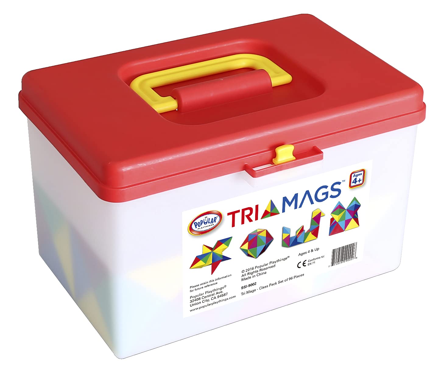 Foto 2 | Bloques De Construcción Magnéticos Popular Playthings Tri Mags X96 - Venta Internacional.