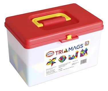 Foto 2 | Bloques De Construcción Magnéticos Popular Playthings Tri Mags X96 - Venta Internacional.