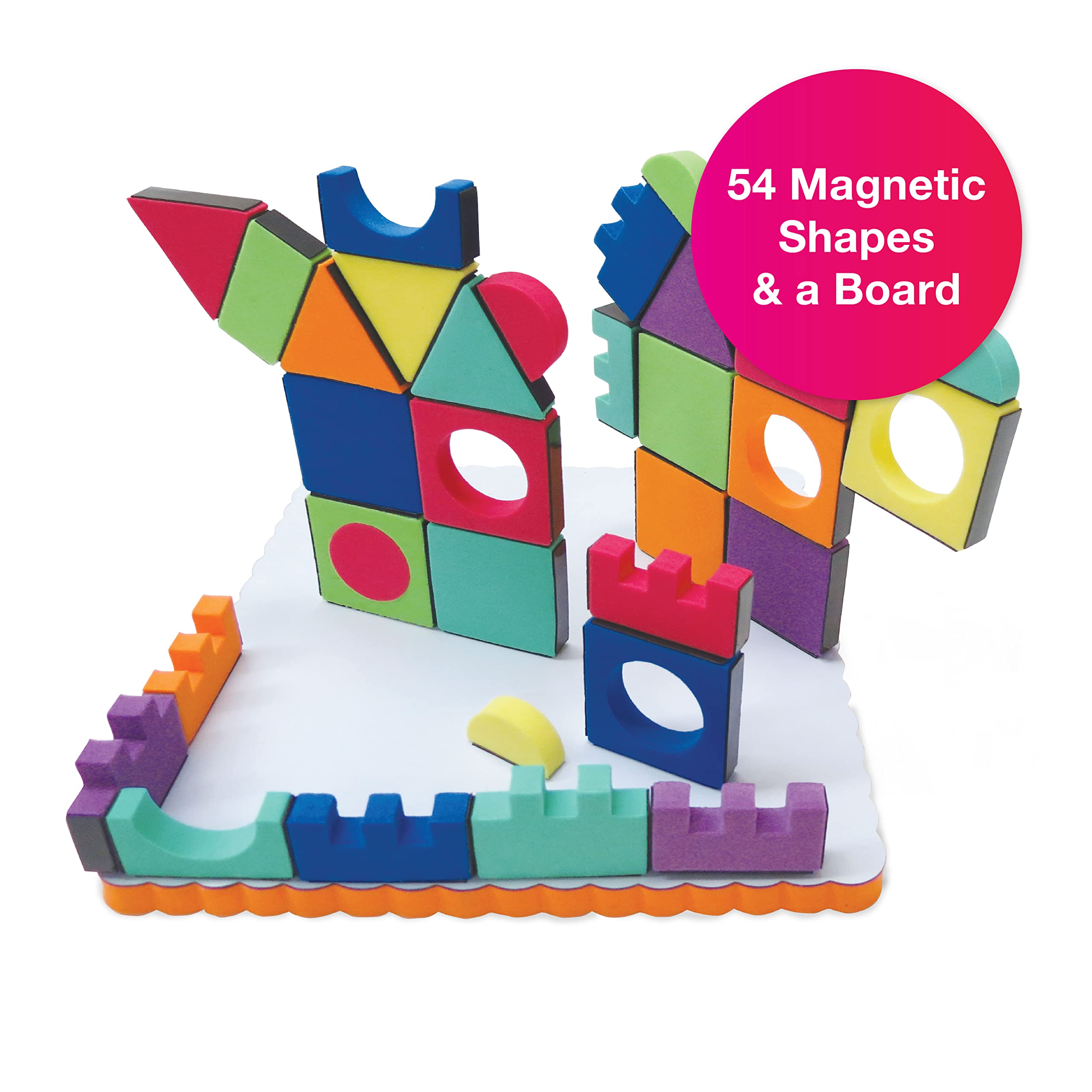 Foto 3 pulgar | Bloques De Construcción Edushape Magic Shape, Magnéticos, 54 Piezas - Venta Internacional.