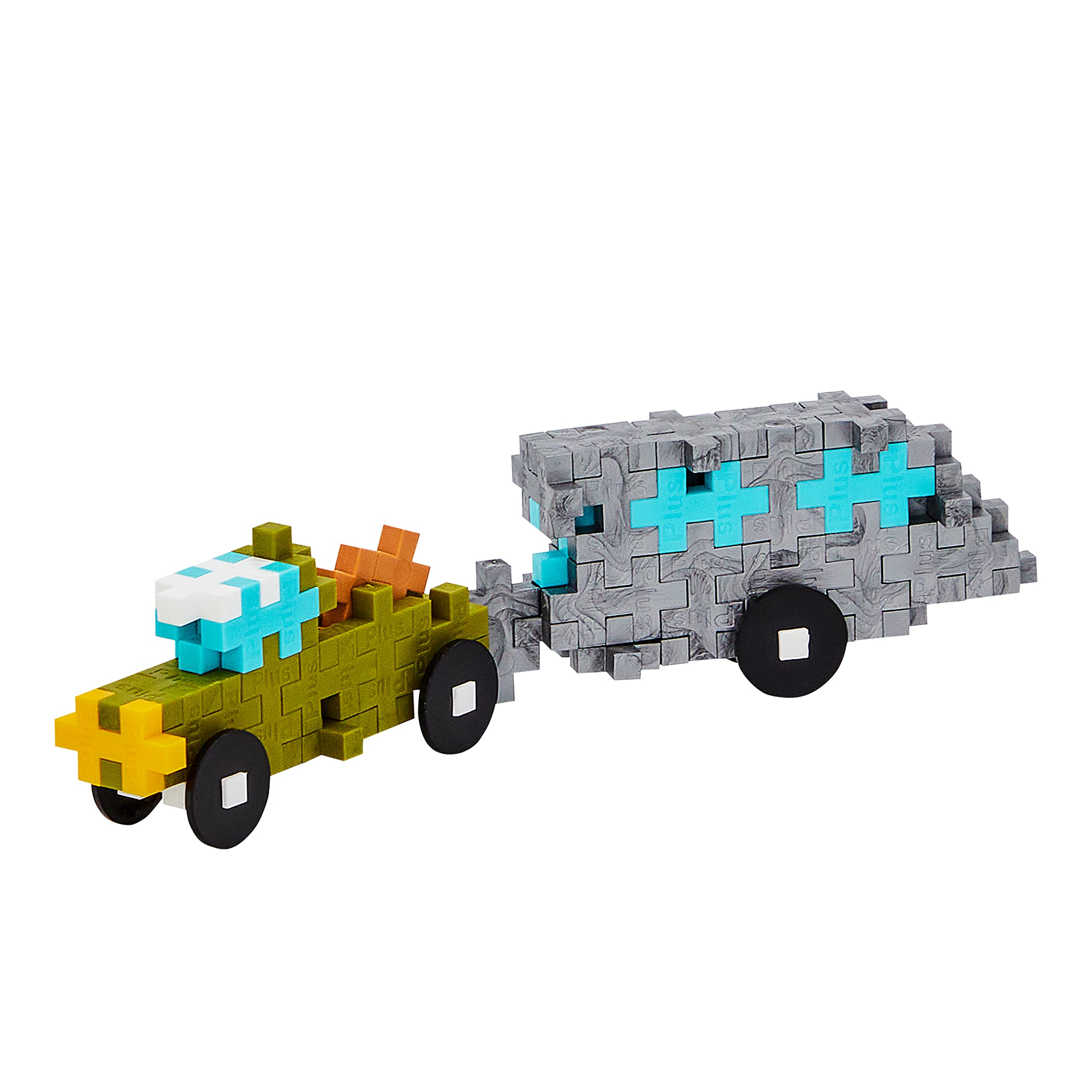 Foto 4 pulgar | Remolque Building Block Kit Plus Plus Para Vehículos De 70 Piezas - Venta Internacional.