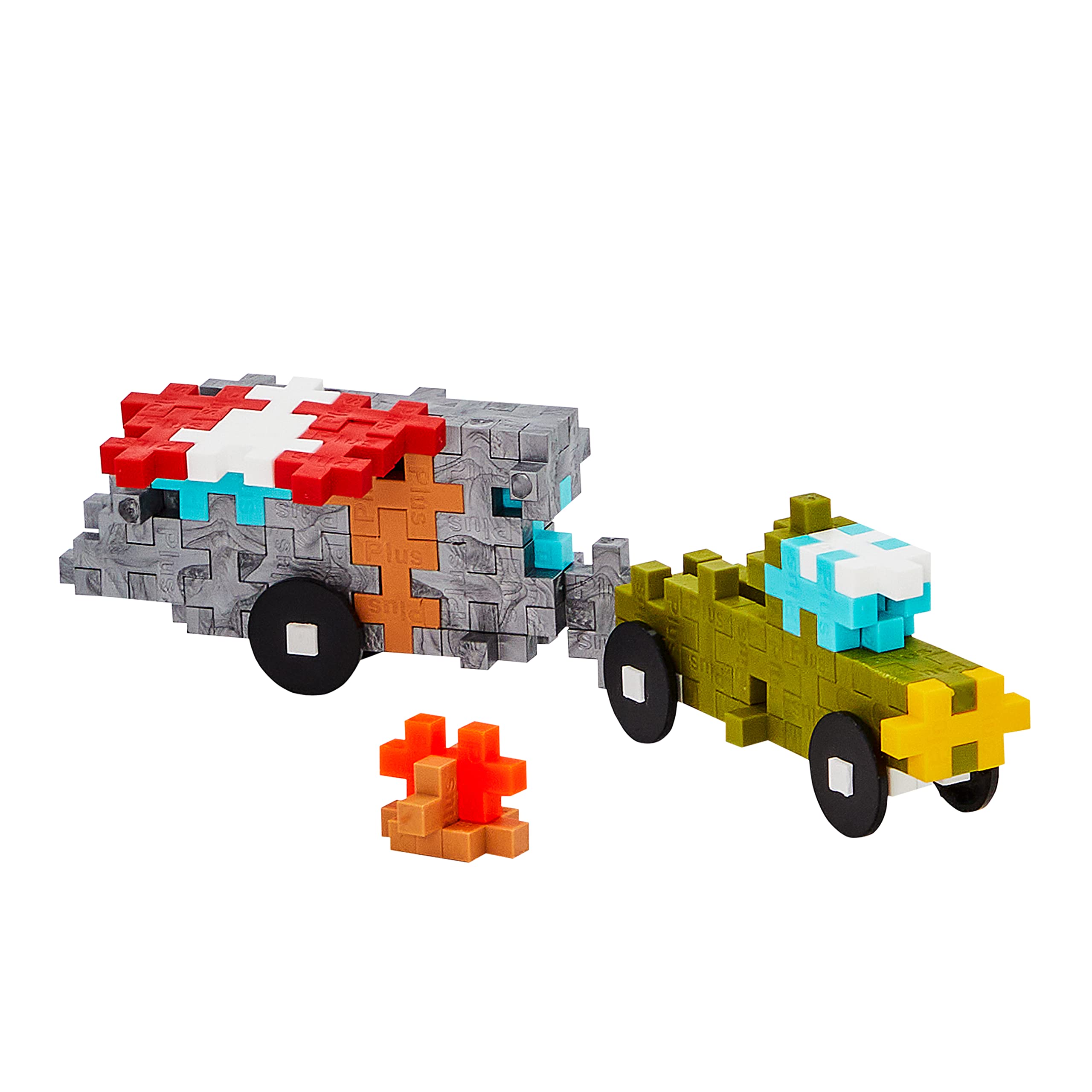 Foto 5 pulgar | Remolque Building Block Kit Plus Plus Para Vehículos De 70 Piezas - Venta Internacional.
