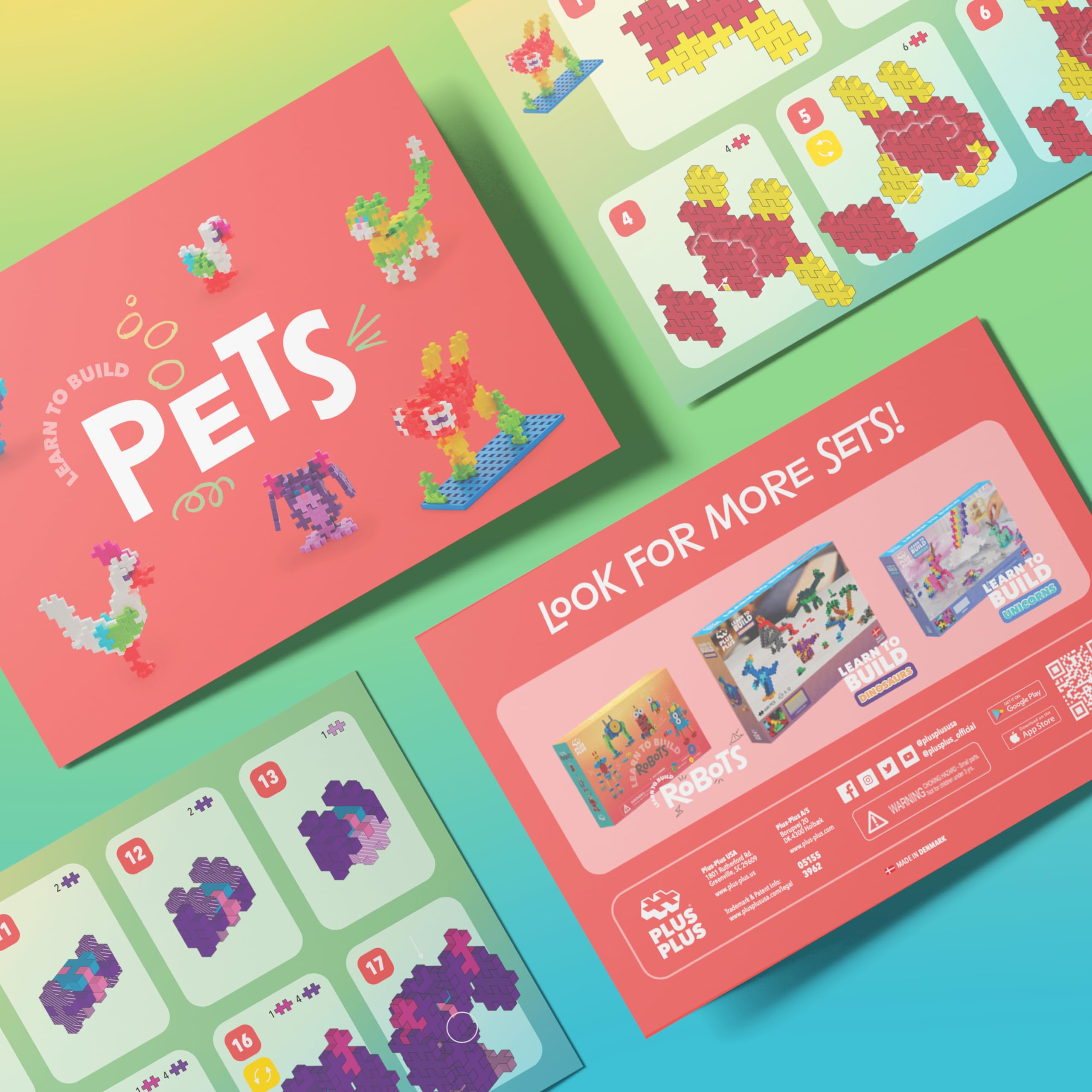 Foto 5 | Set De Construcción Plus Plus Learn To Build Pets 275 Piezas - Venta Internacional.