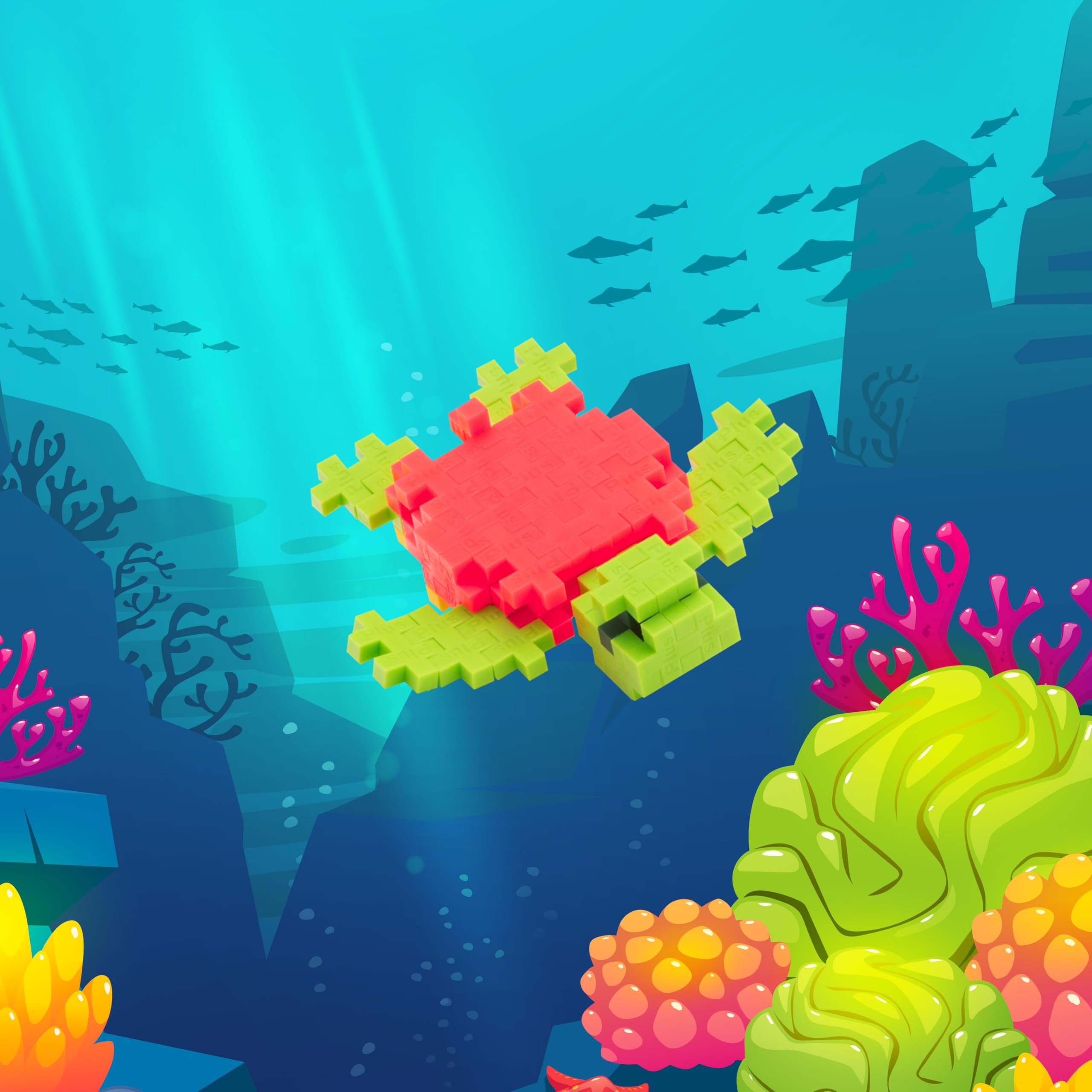Foto 3 | Juego De Bloques De Construcción De Rompecabezas 3d Plus Plus Sea Turtle Kids - Venta Internacional.
