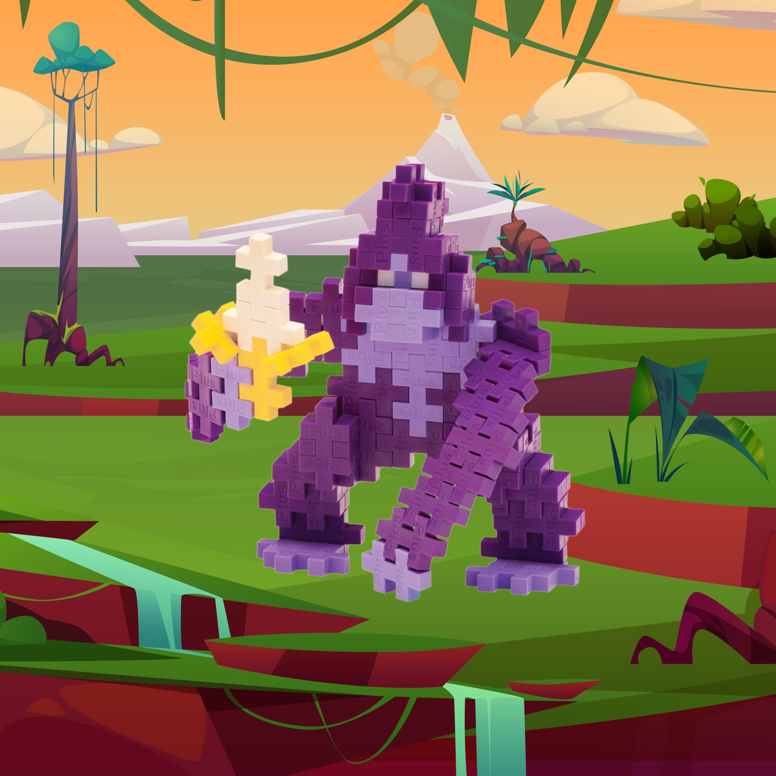 Foto 3 pulgar | Building Block Set Plus Plus, Figura De Animal 3d, Gorilla Kids - Venta Internacional.