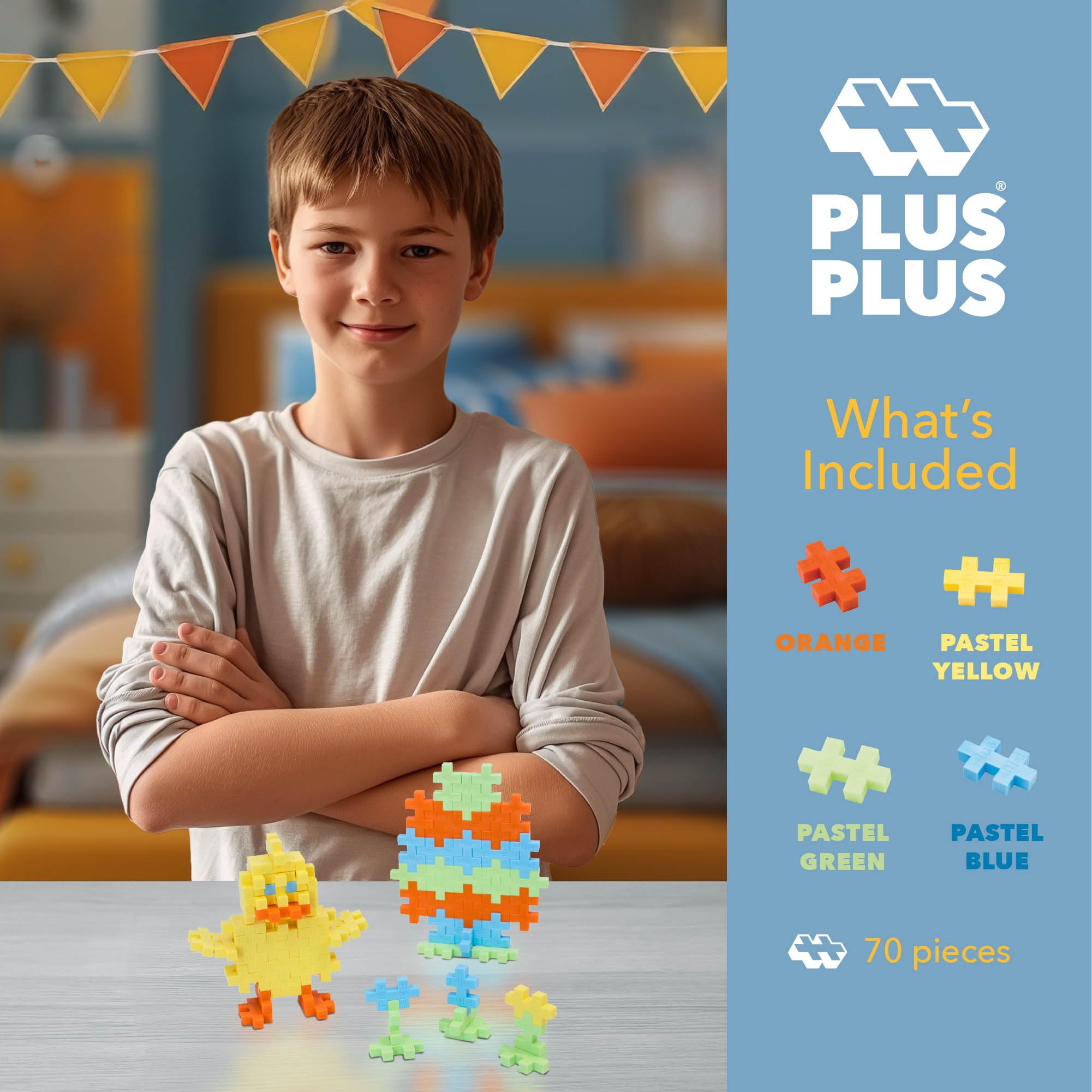 Foto 3 pulgar | Juego De Bloques De Construcción Plus Plus 3d Puzzle De 70 Piezas Para Pollitos - Venta Internacional.