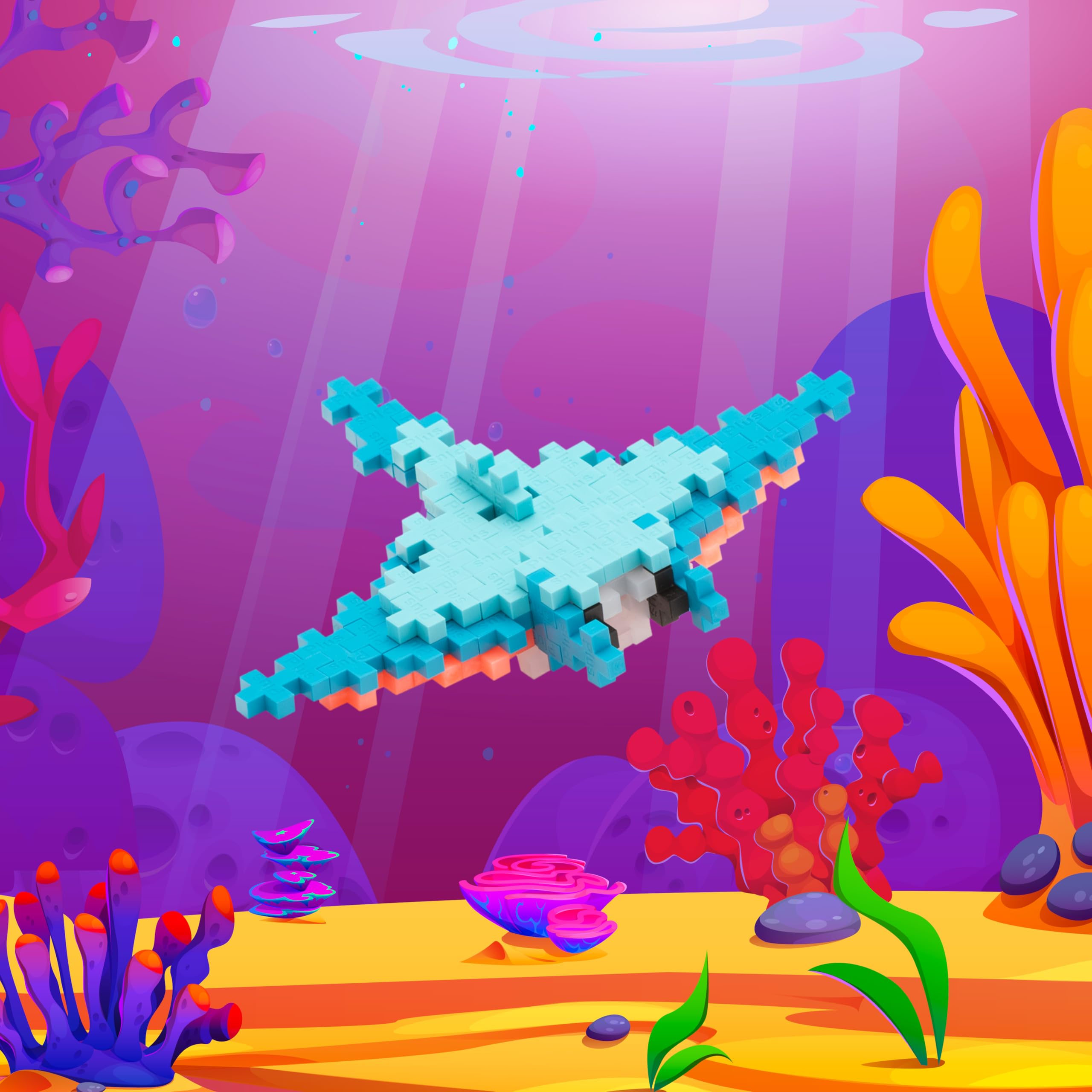 Foto 4 pulgar | Juego De Bloques De Construcción De Rompecabezas 3d Plus Plus Manta Ray Kids 5+ - Venta Internacional.