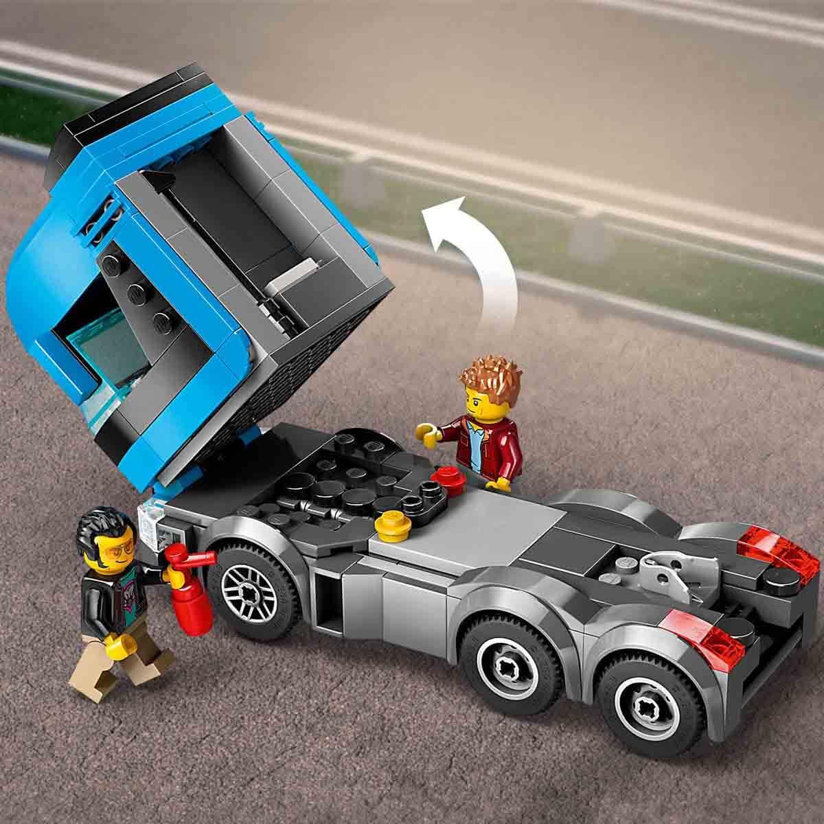 Foto 3 pulgar | Camión De Transporte De Coches Deportivos Lego City 60408 De Juguete Con 4 Minifiguras - Venta Internacional.