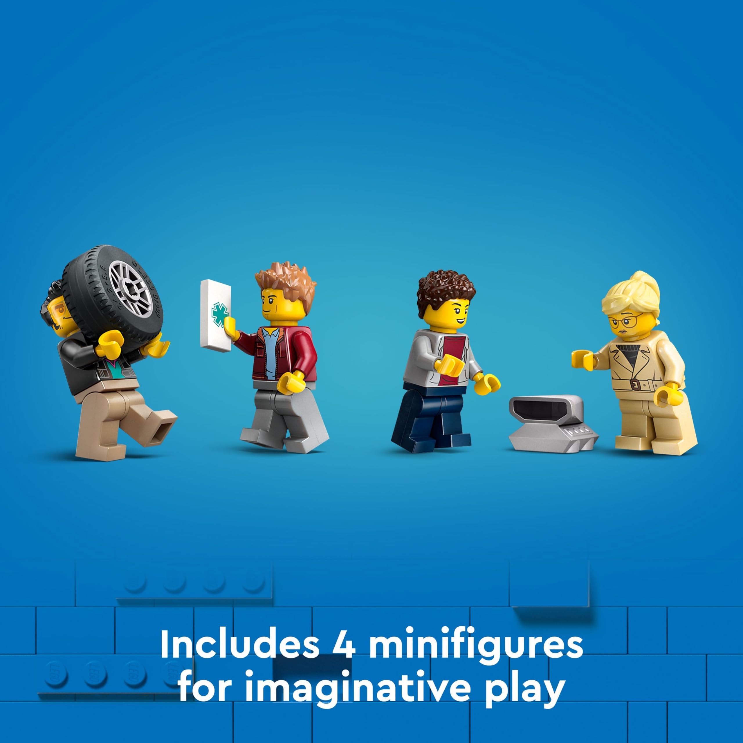 Foto 6 | Camión De Transporte De Coches Deportivos Lego City 60408 De Juguete Con 4 Minifiguras - Venta Internacional.