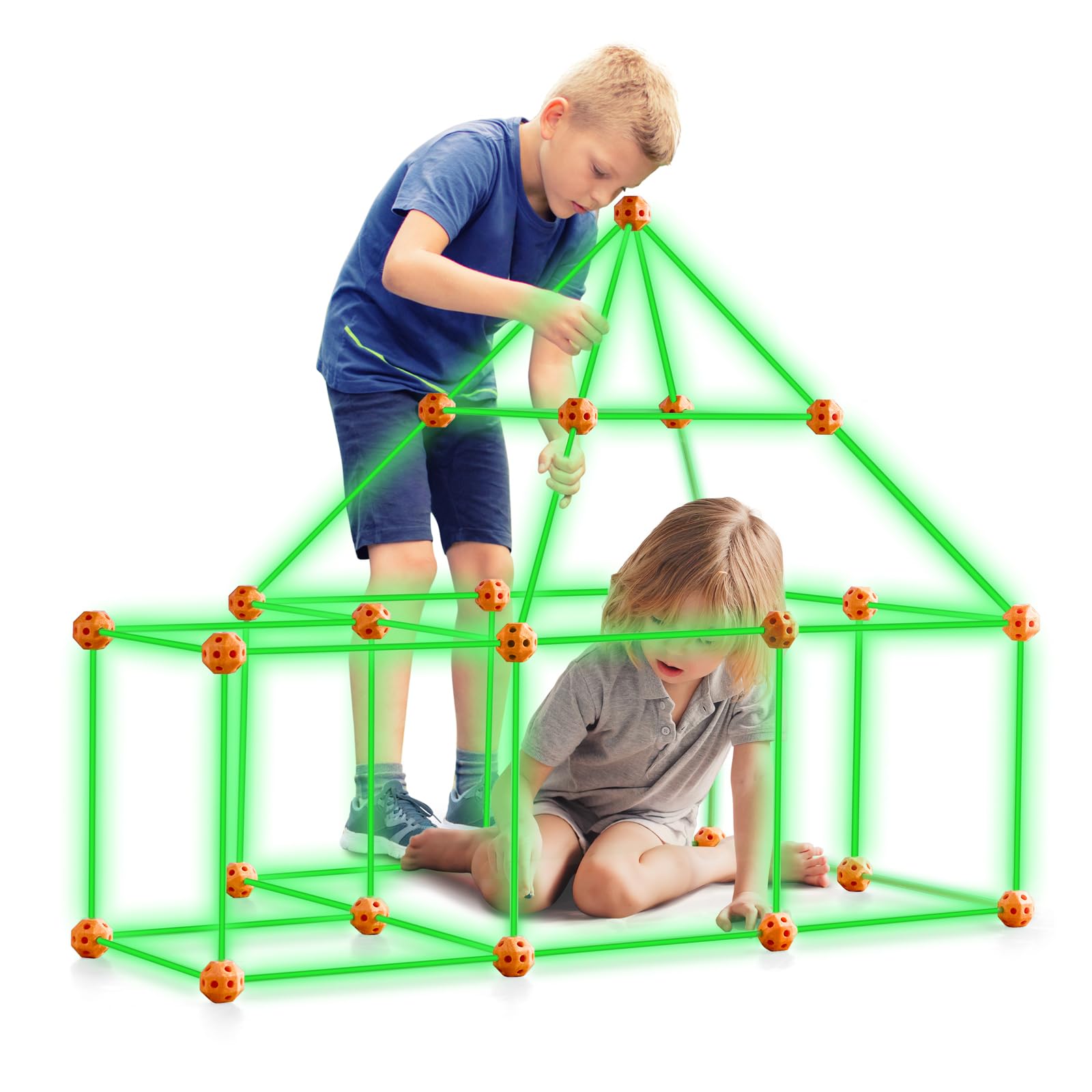 Foto 2 pulgar | Kit De Construcción Fort Vevor Glow In The Dark, 85 Unidades, Para Niños Mayores De 4 Años - Venta Internacional.