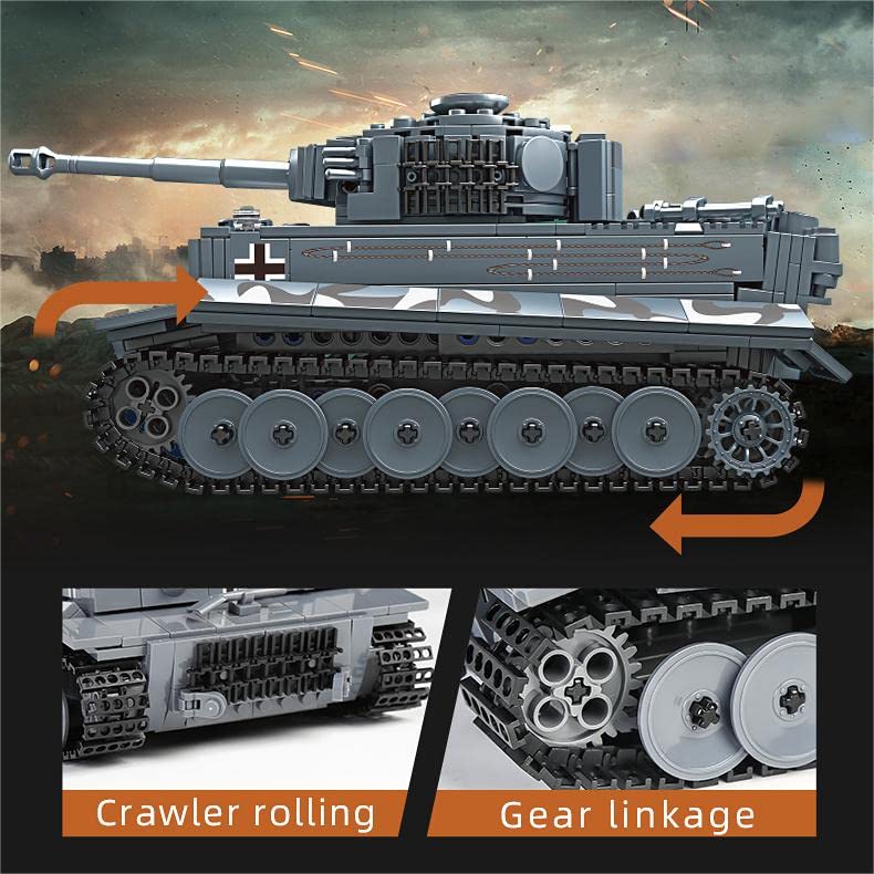 Foto 5 pulgar | Tanque Building Blocks Toy Mould King 20014 Tiger Con Mando A Distancia - Venta Internacional.