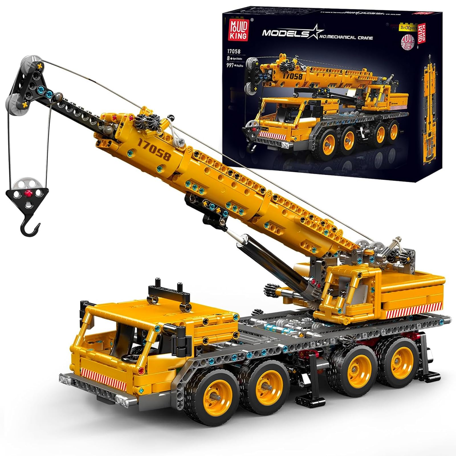 Foto 1 | Kit De Bloques De Construcción Mould King 17058 Crane Truck 997 Piezas - Venta Internacional.