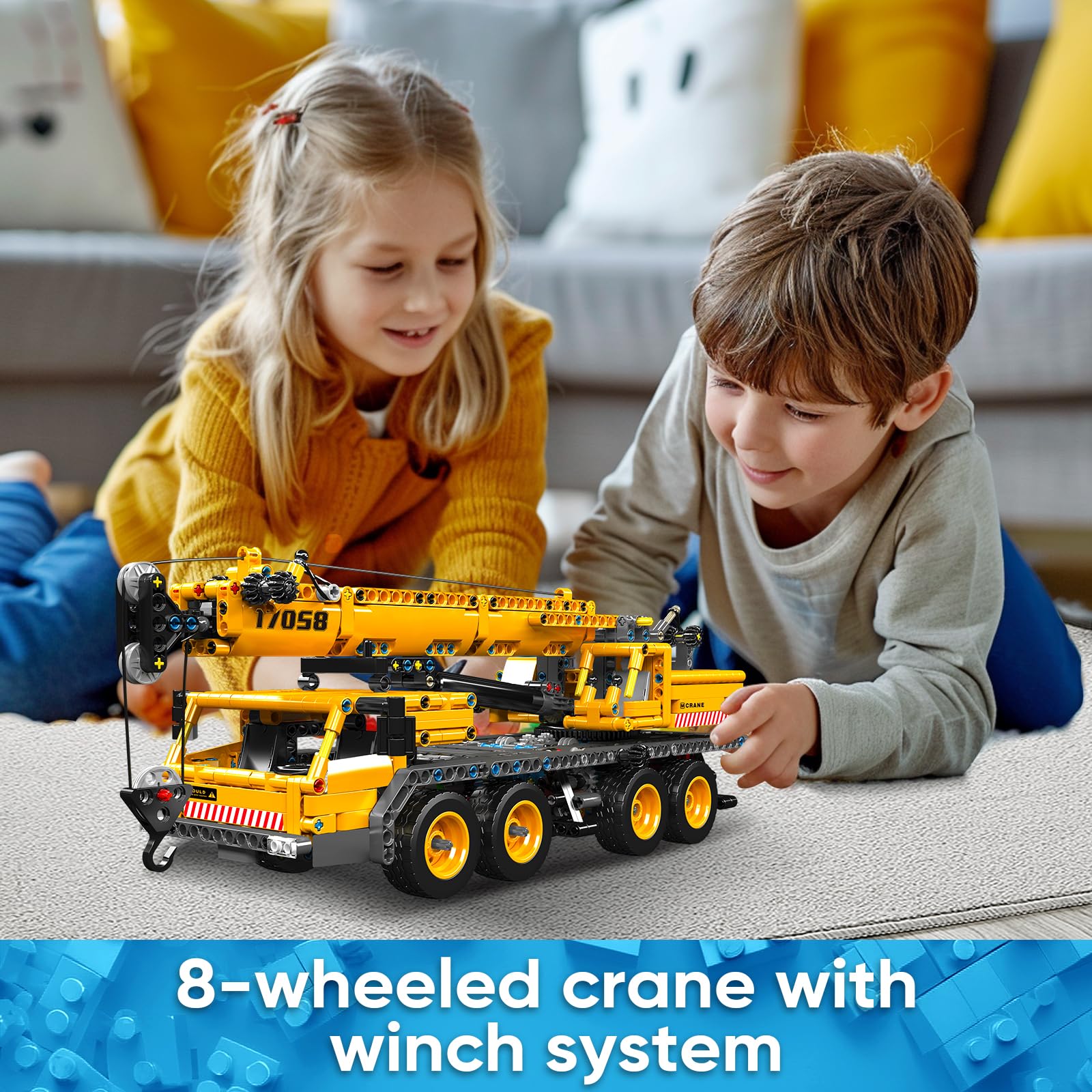 Foto 2 | Kit De Bloques De Construcción Mould King 17058 Crane Truck 997 Piezas - Venta Internacional.