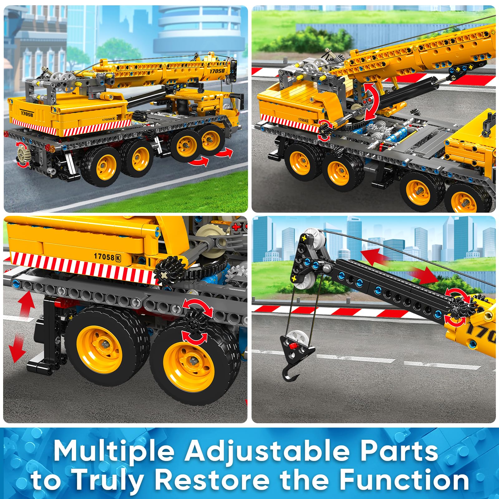 Foto 6 pulgar | Kit De Bloques De Construcción Mould King 17058 Crane Truck 997 Piezas - Venta Internacional.