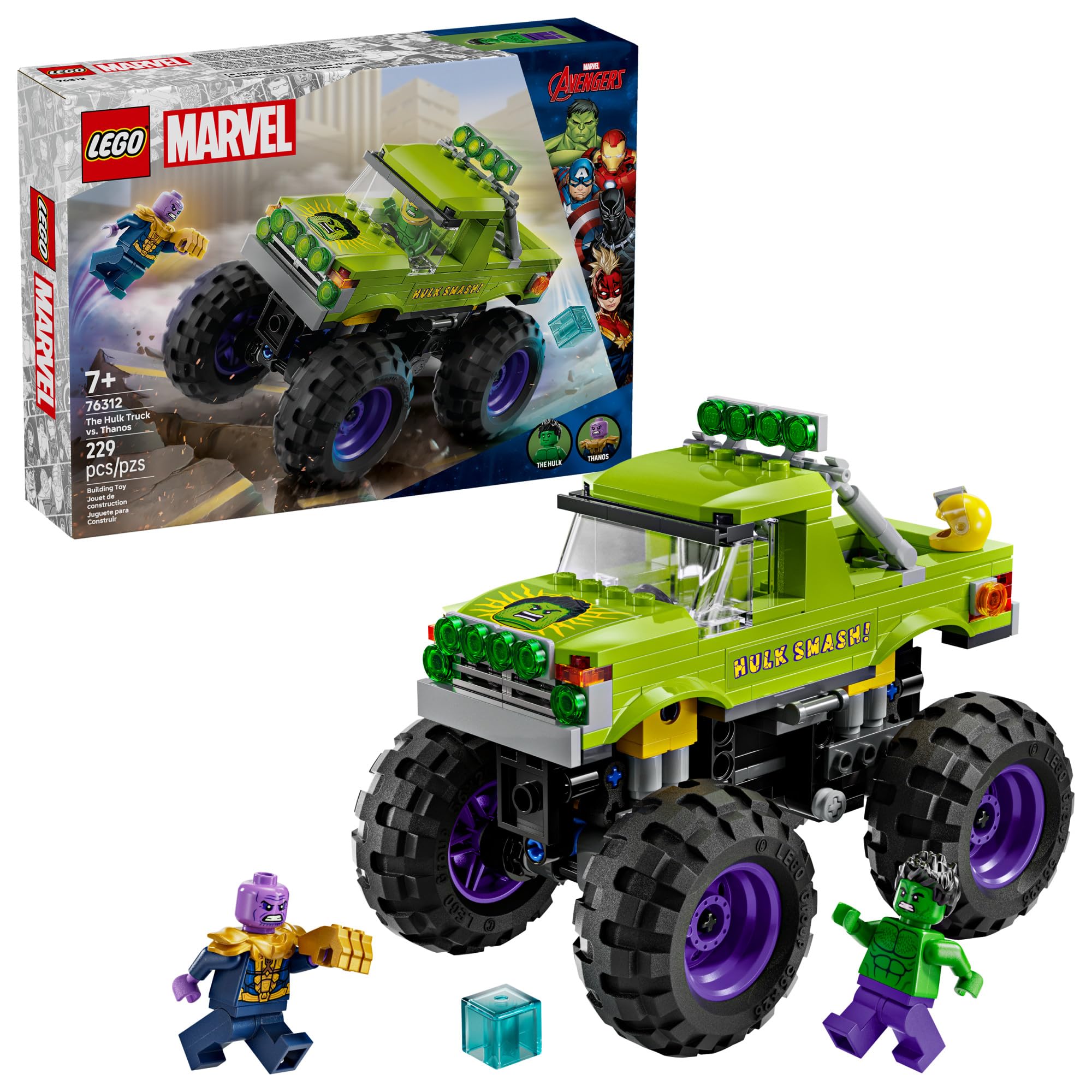 Foto 2 pulgar | Juguete De Construcción Lego Marvel The Hulk Truck Contra Thanos 76312 - Venta Internacional.