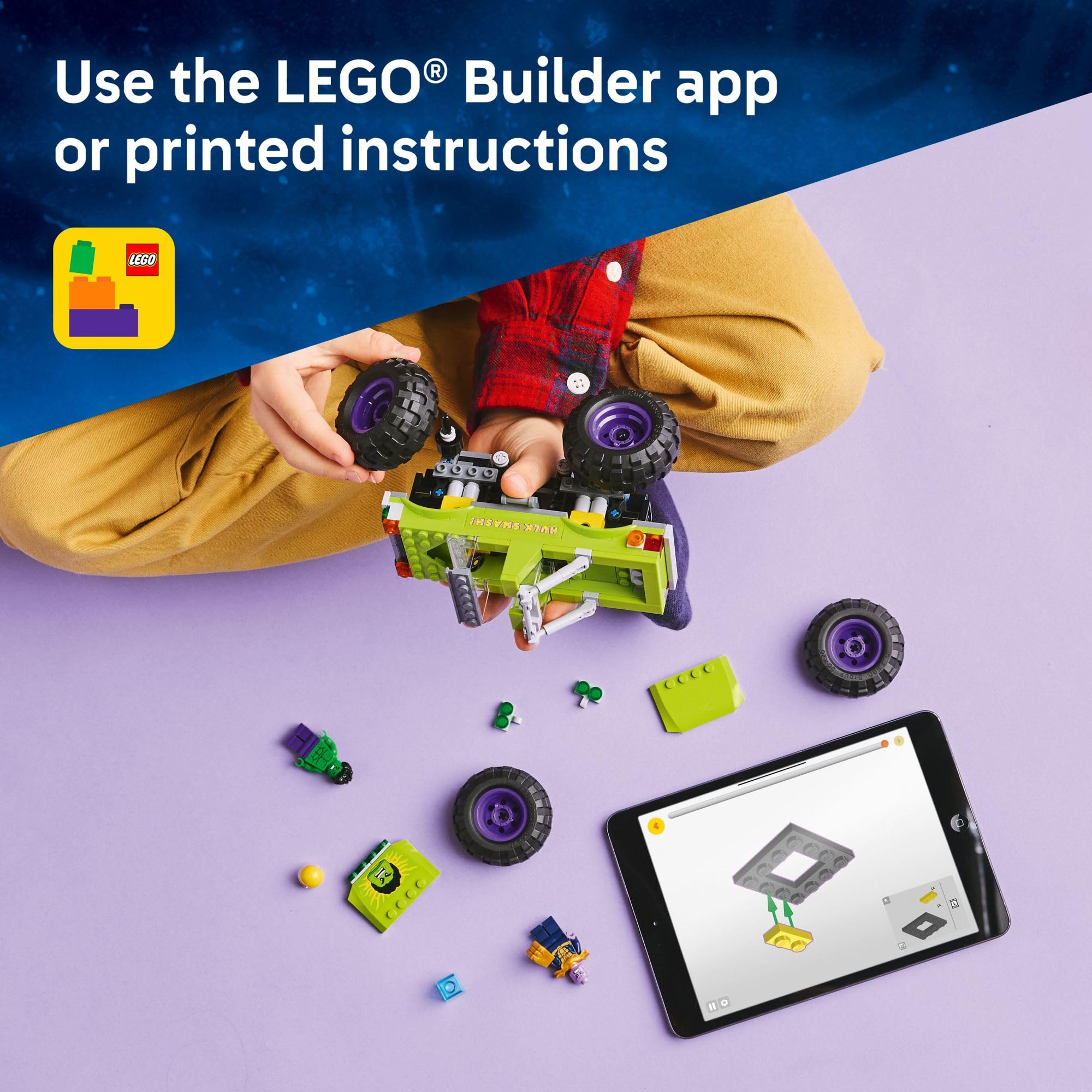 Foto 7 pulgar | Juguete De Construcción Lego Marvel The Hulk Truck Contra Thanos 76312 - Venta Internacional.