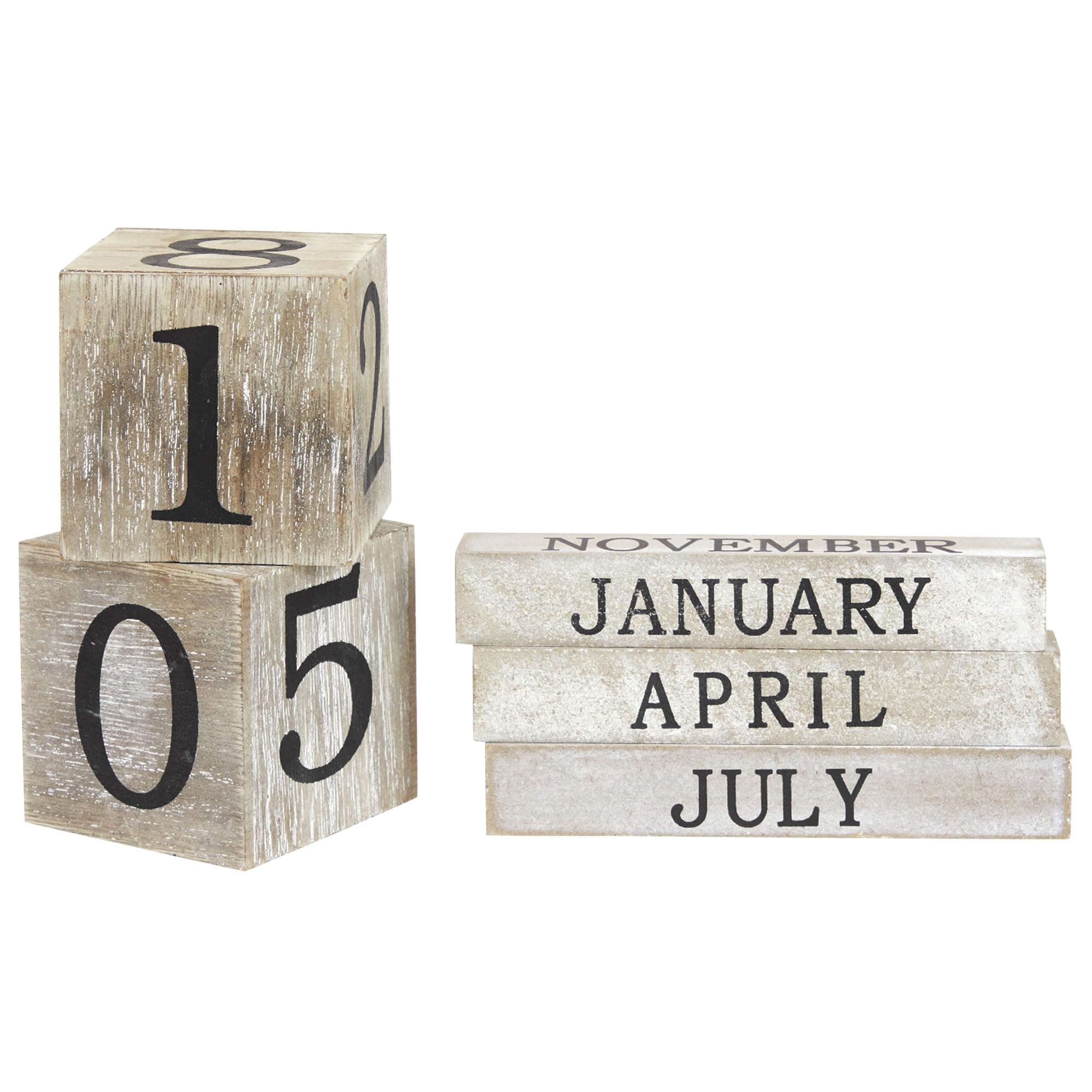 Foto 8 pulgar | Calendario De Madera Con Bloques Perpetuos, Estilo Vintage De Juvale - Venta Internacional.