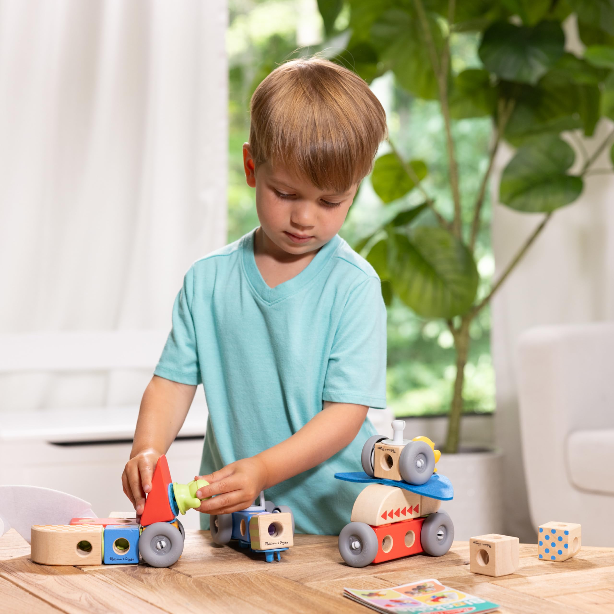 Foto 4 pulgar | Bloques De Construcción Toy Melissa & Doug Blockables Vehicles 54 Unidades - Venta Internacional.