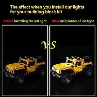 Foto 5 | Set De Luces Para Bloques De Construcción Technic Jeep Wrangler Con Led - Venta Internacional.
