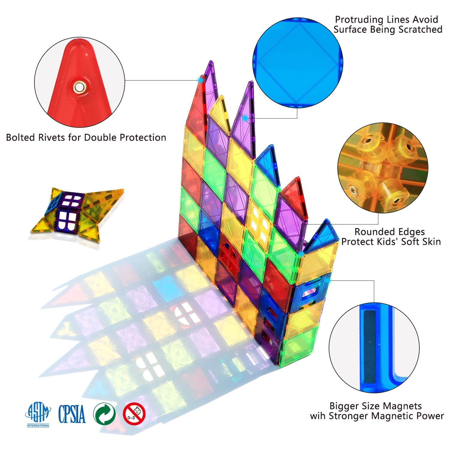 Foto 4 pulgar | Bloques Magnéticos Magblock Para Niños De Más De 3 Años Con 32 Piezas - Venta Internacional.
