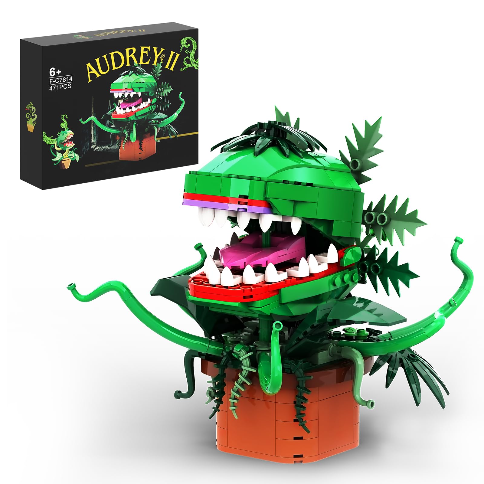 Foto 2 pulgar | Kit De Construcción Millionspring Audrey Ii Piranha Plant 457 Piezas - Venta Internacional.