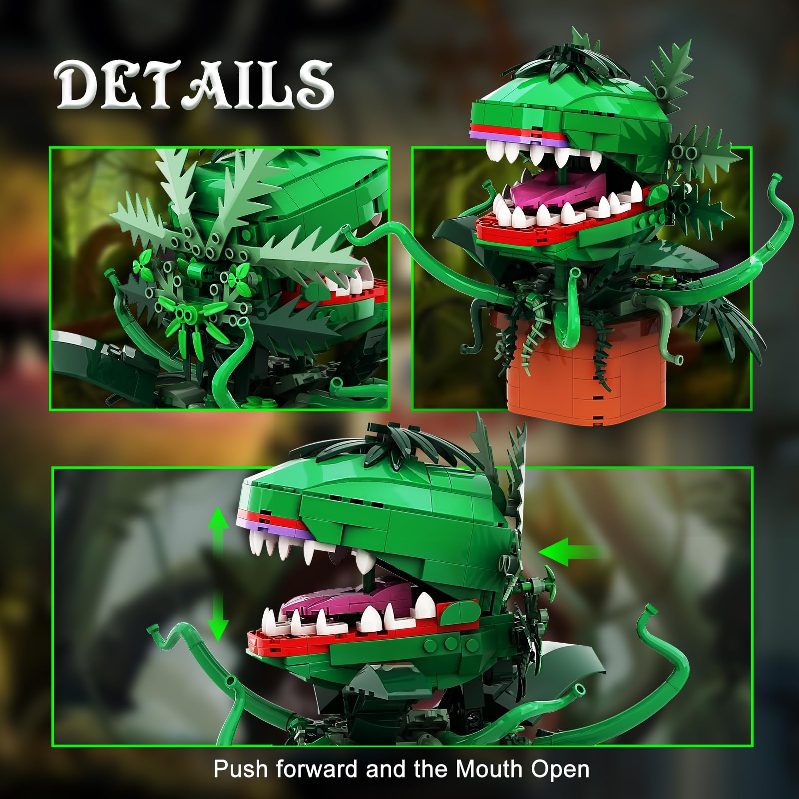 Foto 4 pulgar | Kit De Construcción Millionspring Audrey Ii Piranha Plant 457 Piezas - Venta Internacional.